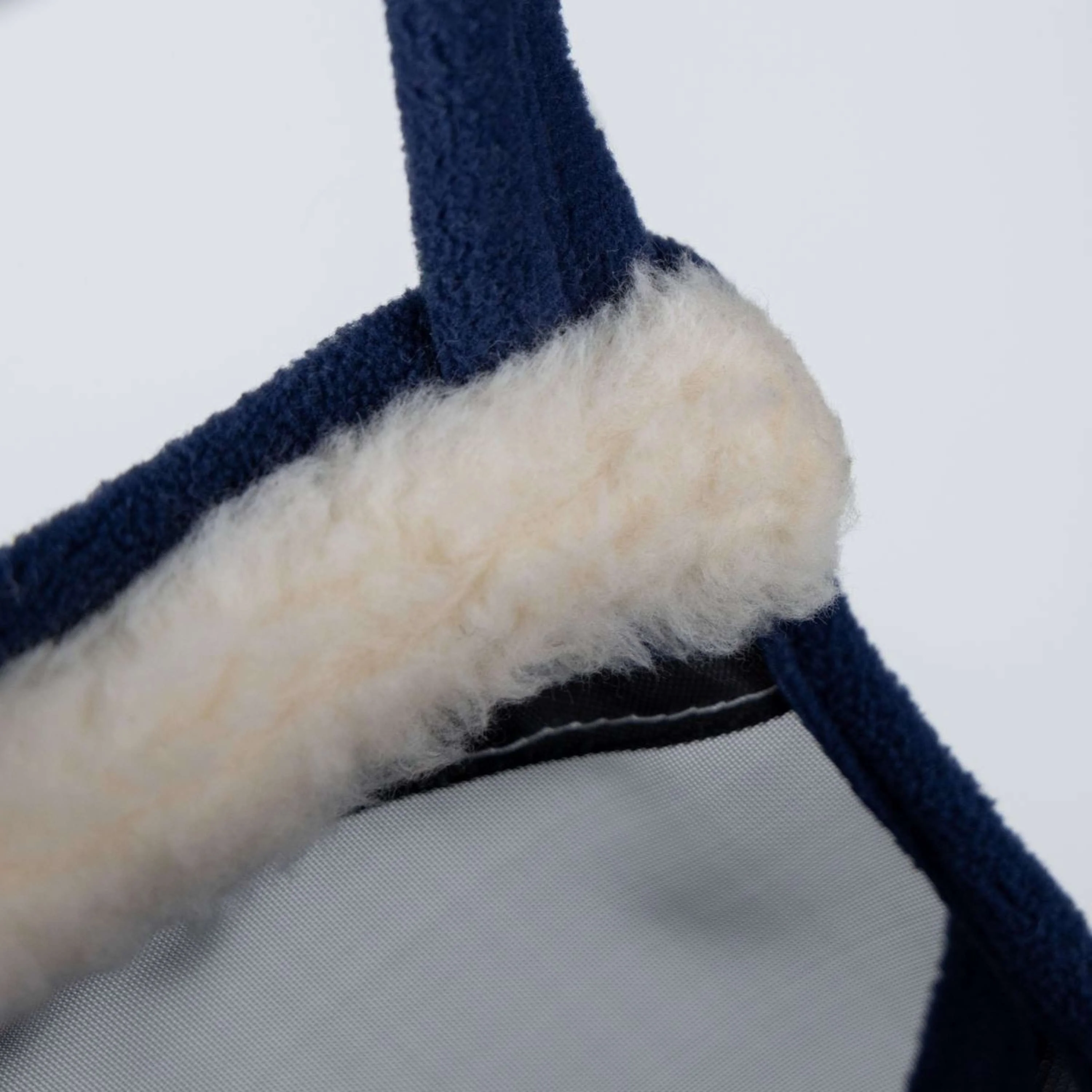 FlyGuard by Shires Maschera per Mosche Pro Fine Mesh Senza orecchie con Frange Navy - Image 5