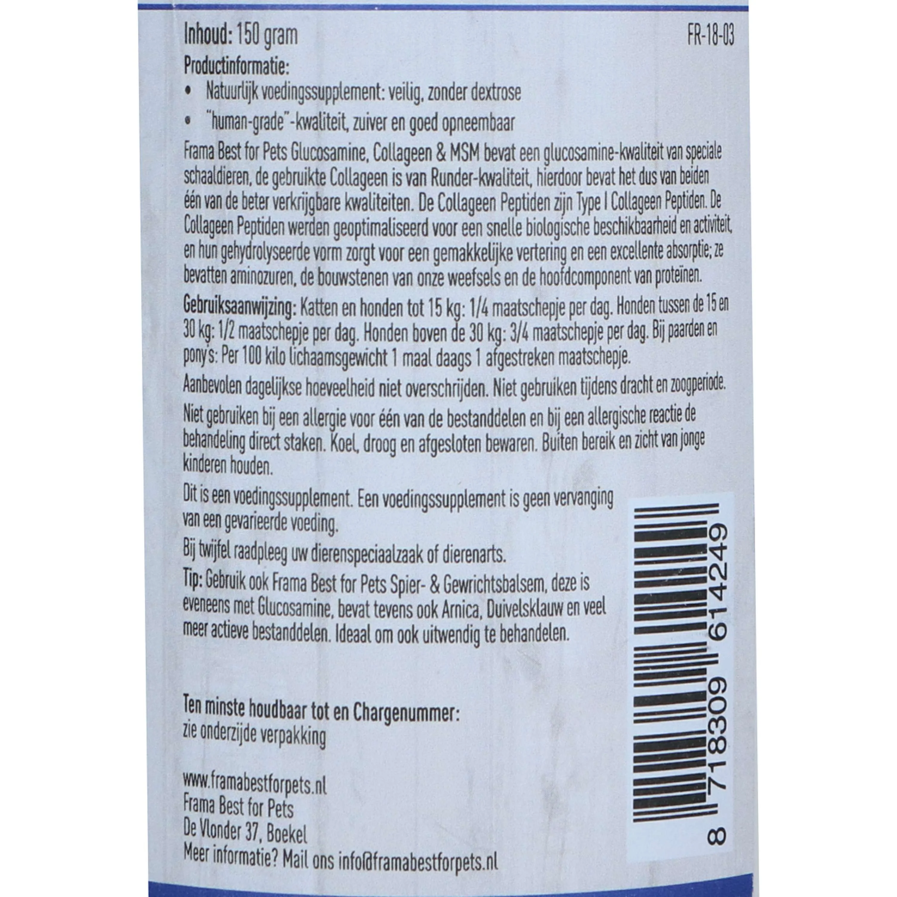 Frama Best For Pets Glucosamina e Collagene - Image 2