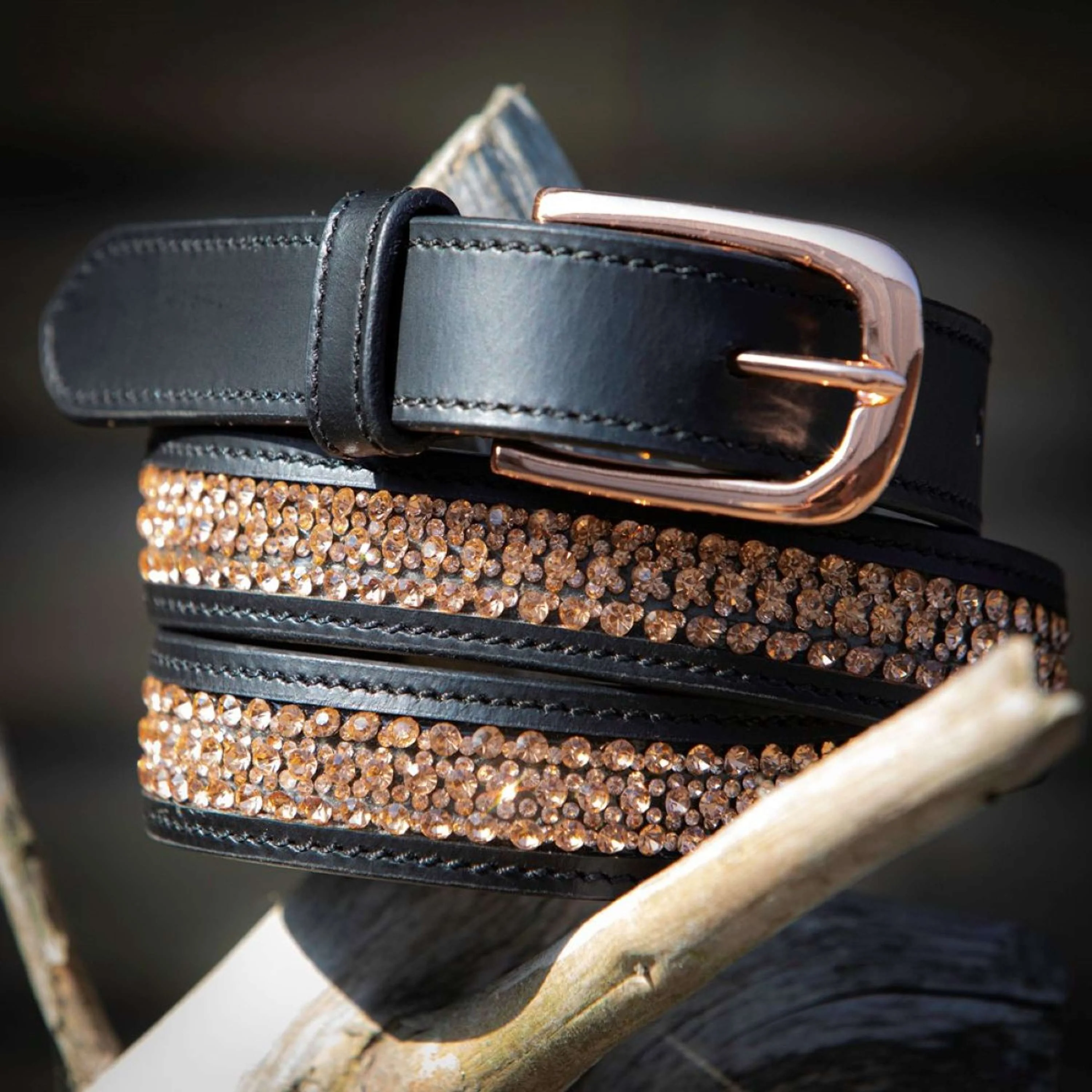 Harry's Horse Cintura Leder Crystal Nero/Oro rosa - Image 2