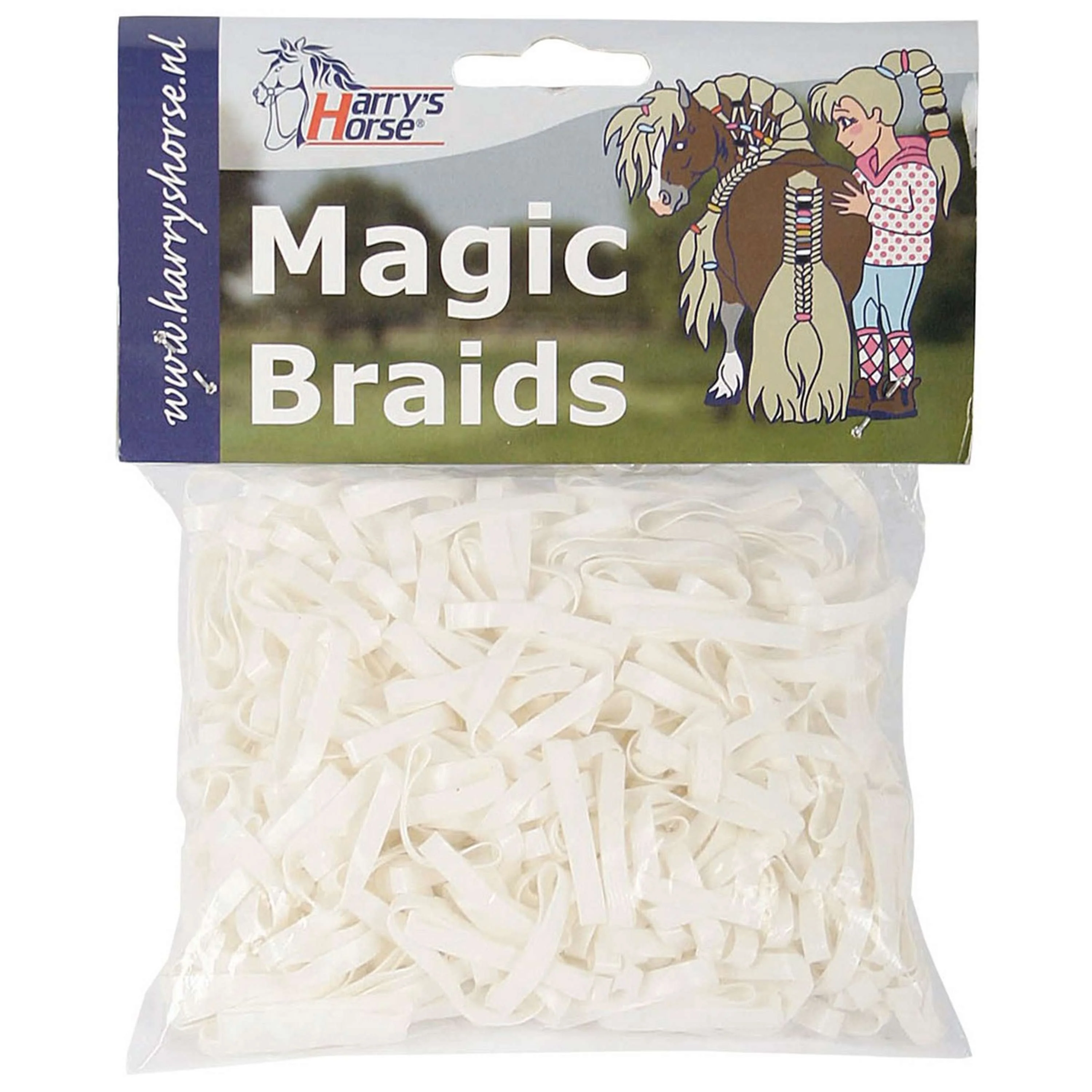 Harry's Horse Elastici Magic Braids Busta Bianco