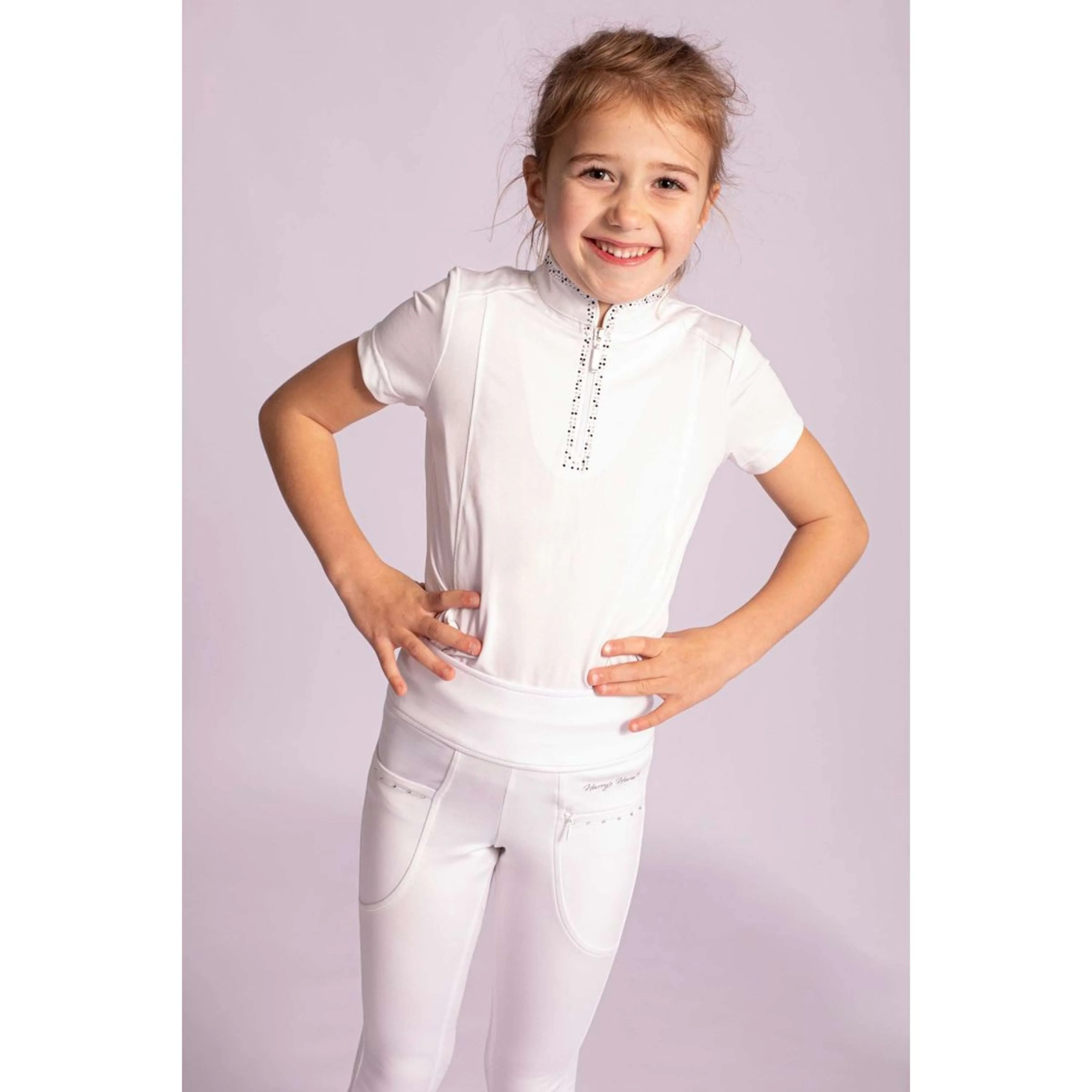 Harry's Horse Leggings da Equitazione Equitights Rookie Full Grip Bianco - Image 3