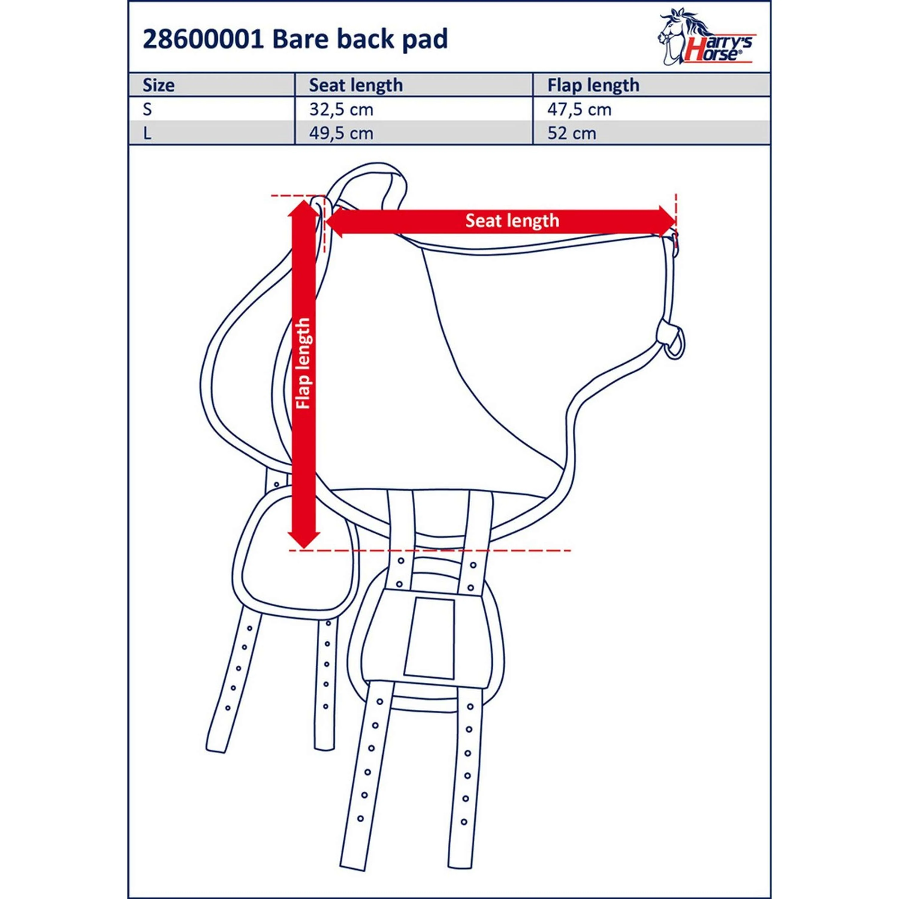 Harry's Horse Bareback Pad Nero - Image 3
