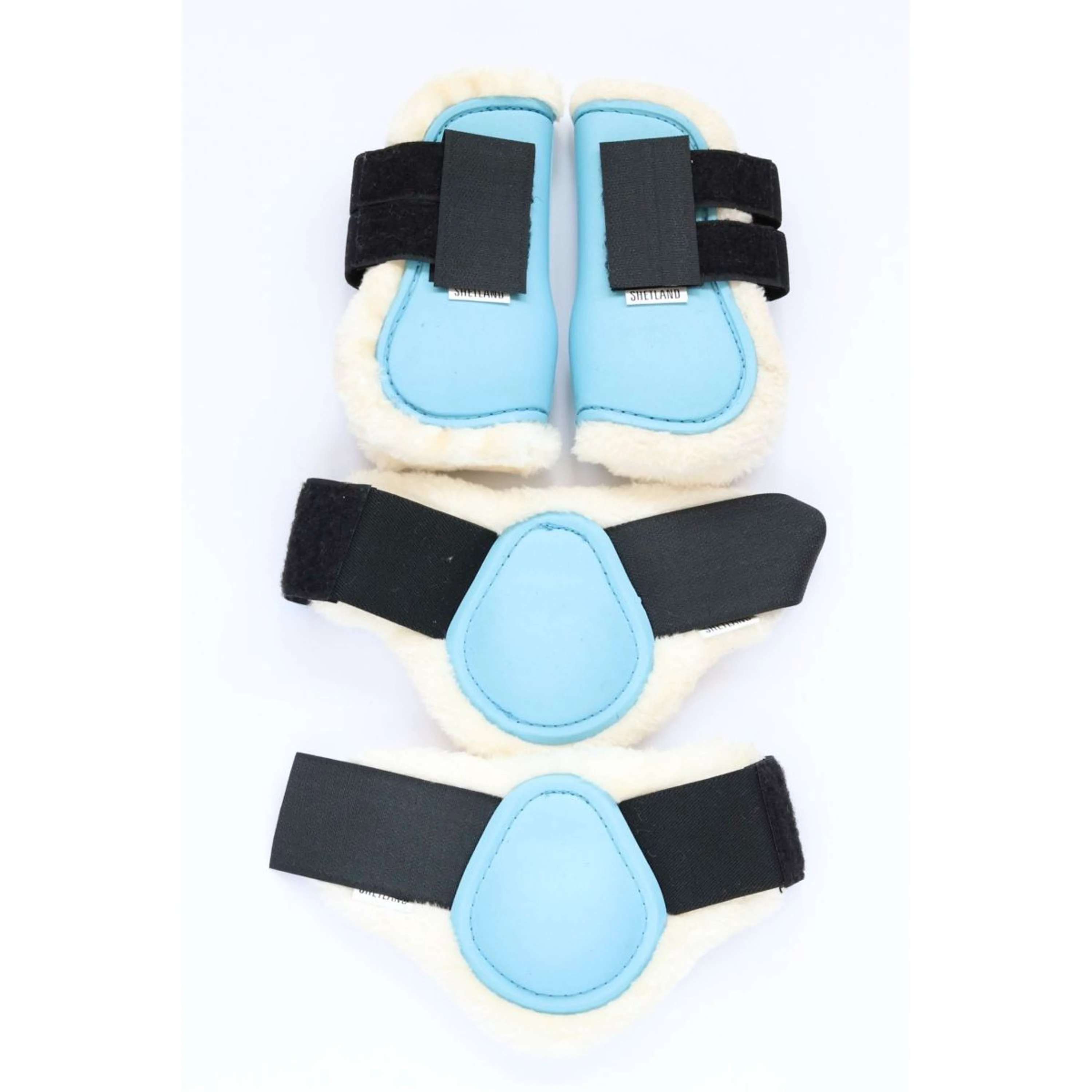 HB Set di Protezioni per Gambe Azzurro