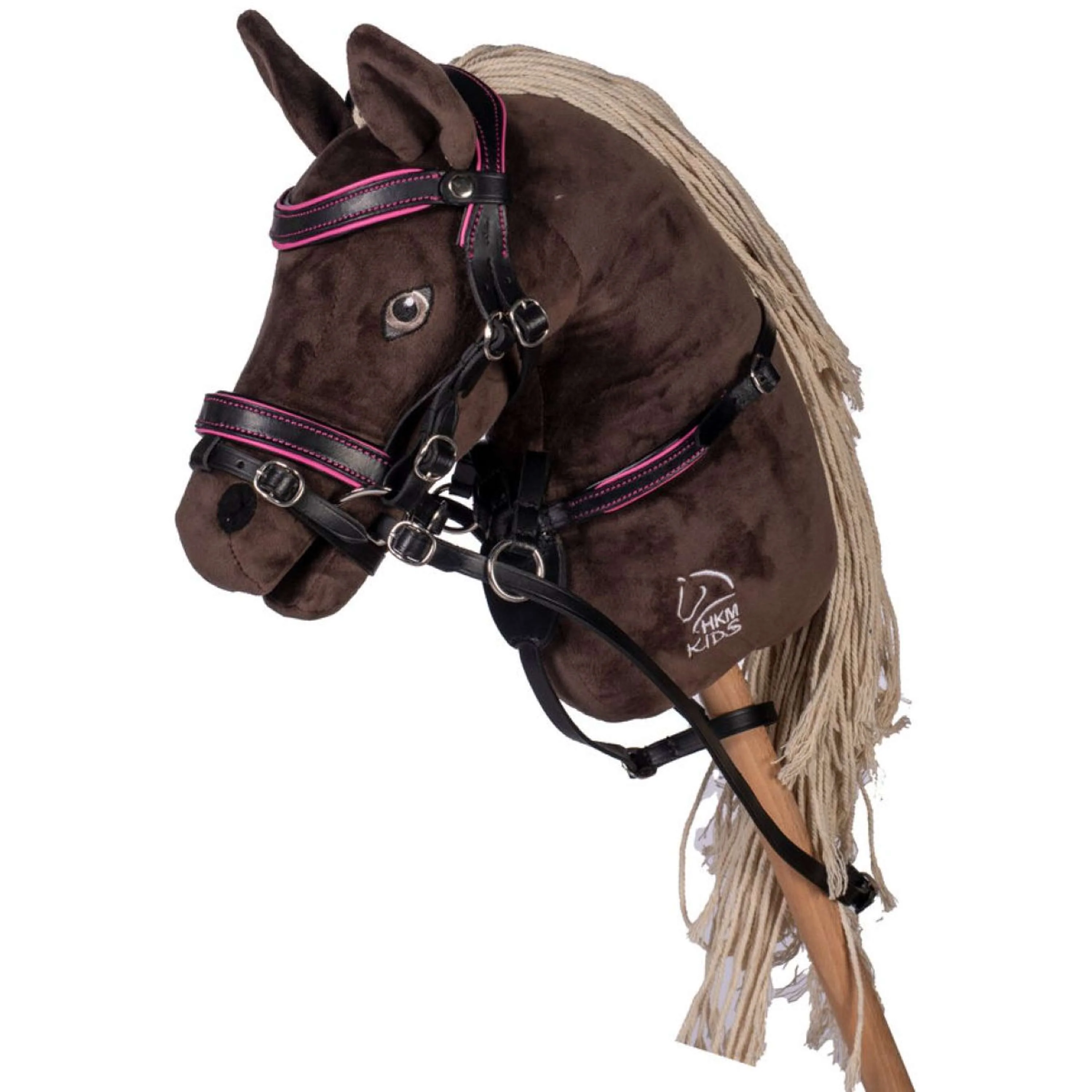 HKM Hobby Horsing Briglia Nero/Rosa - Image 2