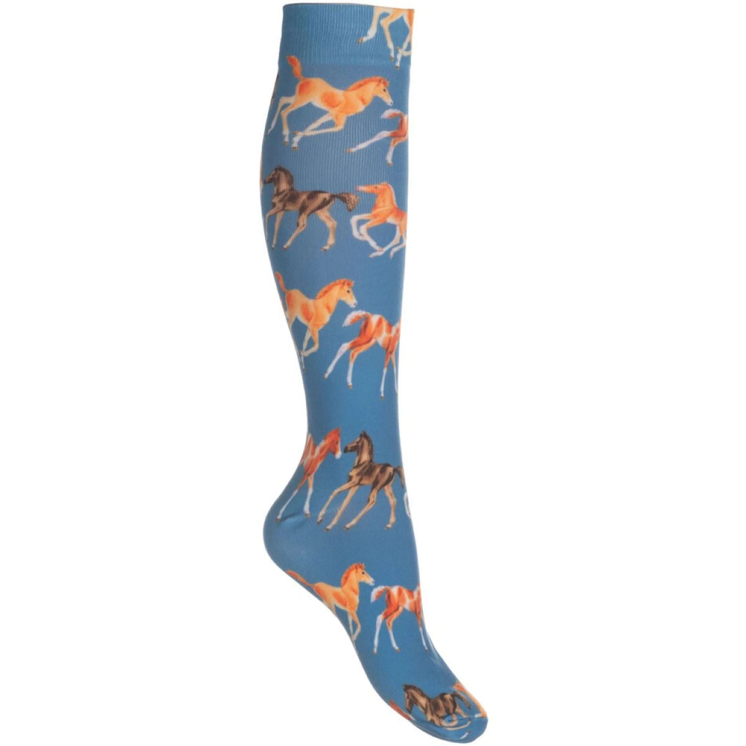 HKM Calze da Equitazione Pony Club Blu fumo