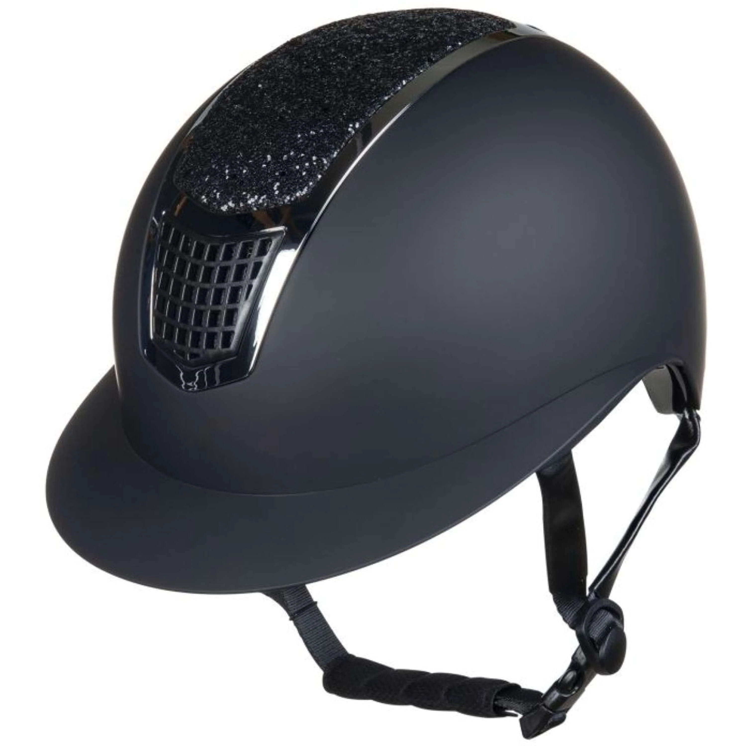 HKM Casco da equitazione Nero Argento