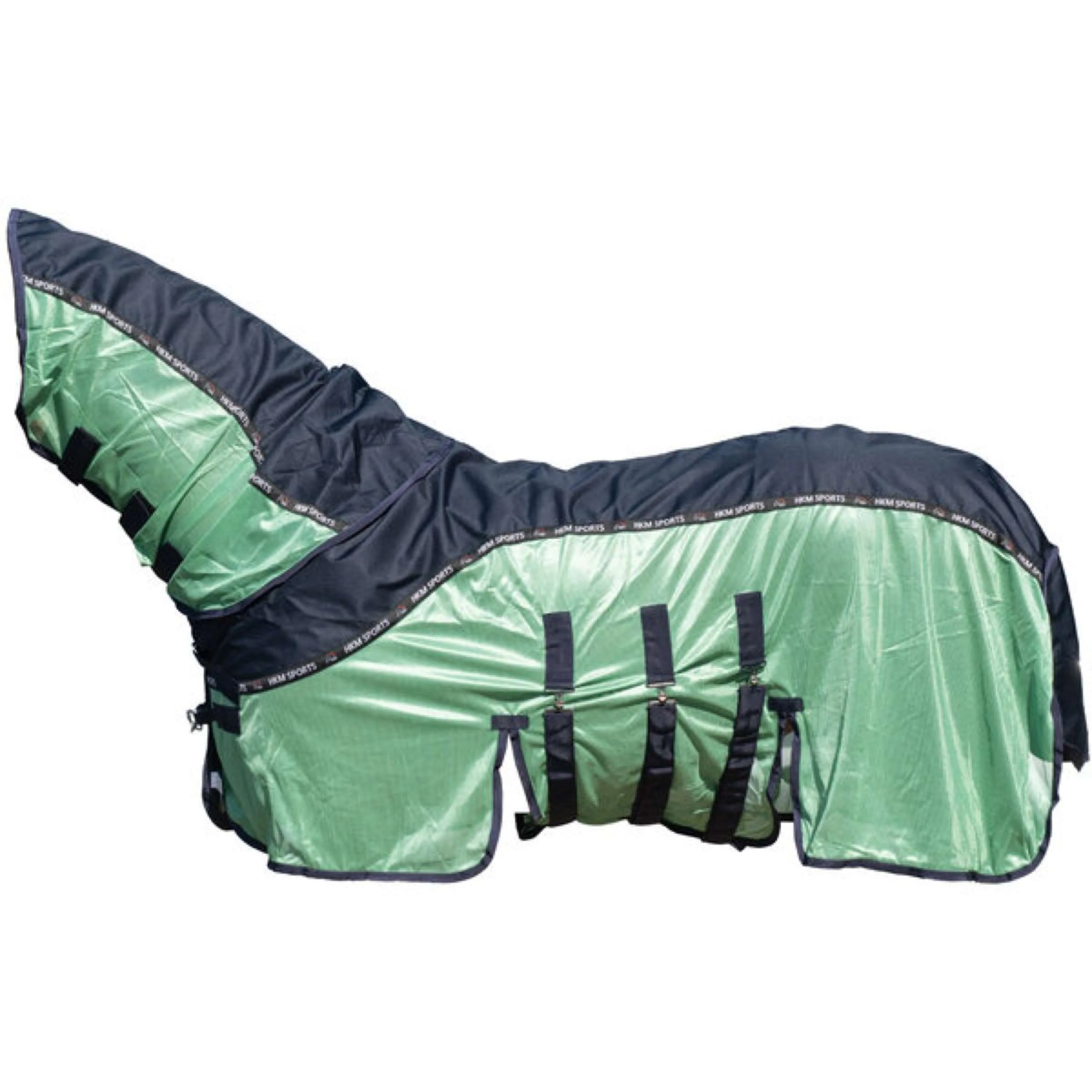 HKM Coperta Antimosche Comfort Rain Blu scuro/verde