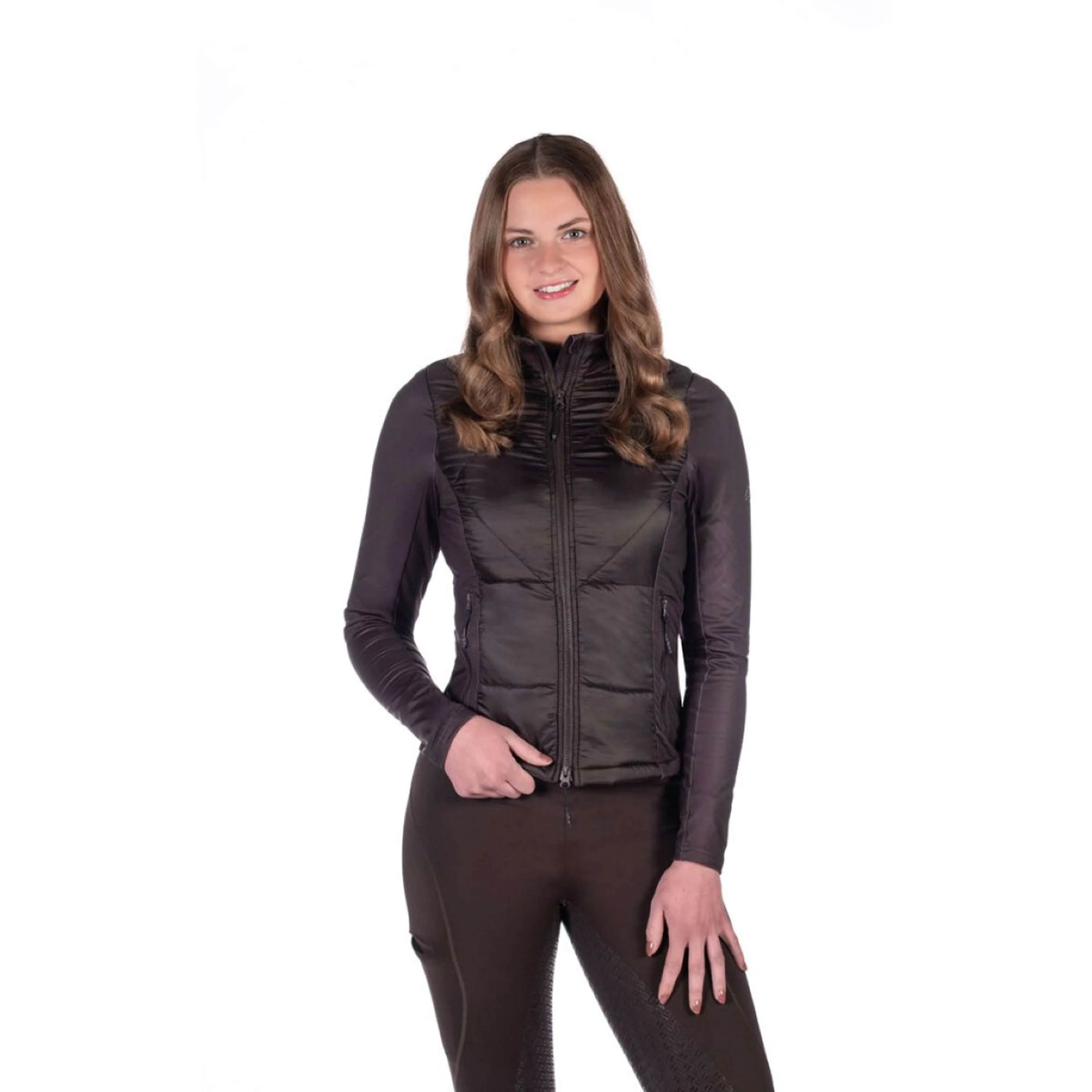 HKM Felpa con cappuccio e zip Prag II Marrone scuro - Image 4