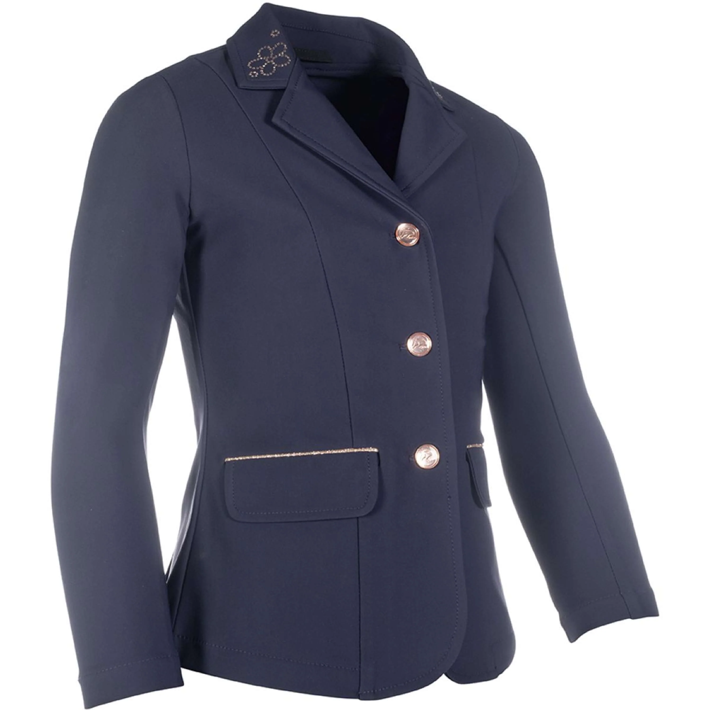 HKM Giacca da Competizione Flora Blu scuro - Image 4