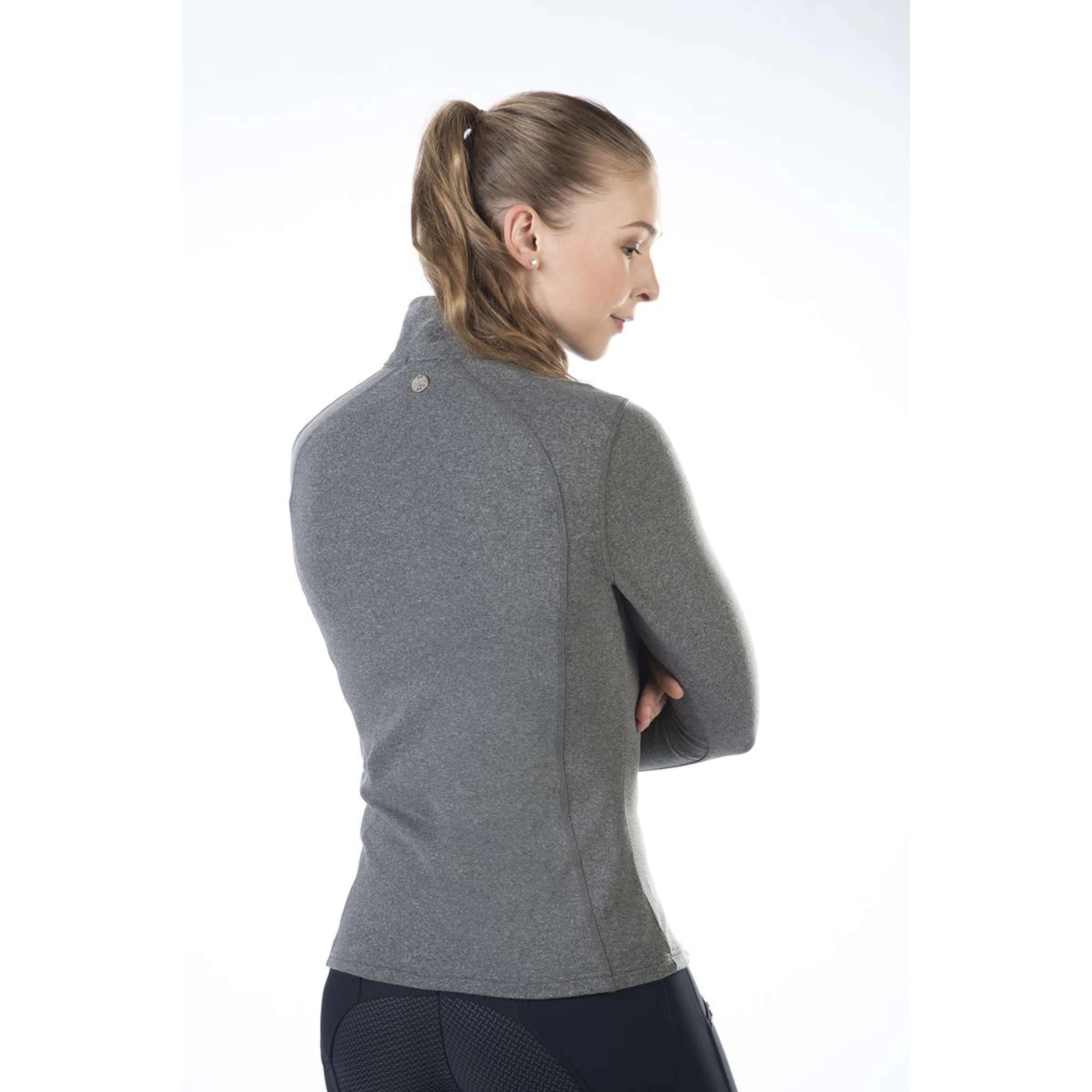 HKM Maglia Funzionale Mio Grigio Scuro Melange - Image 4