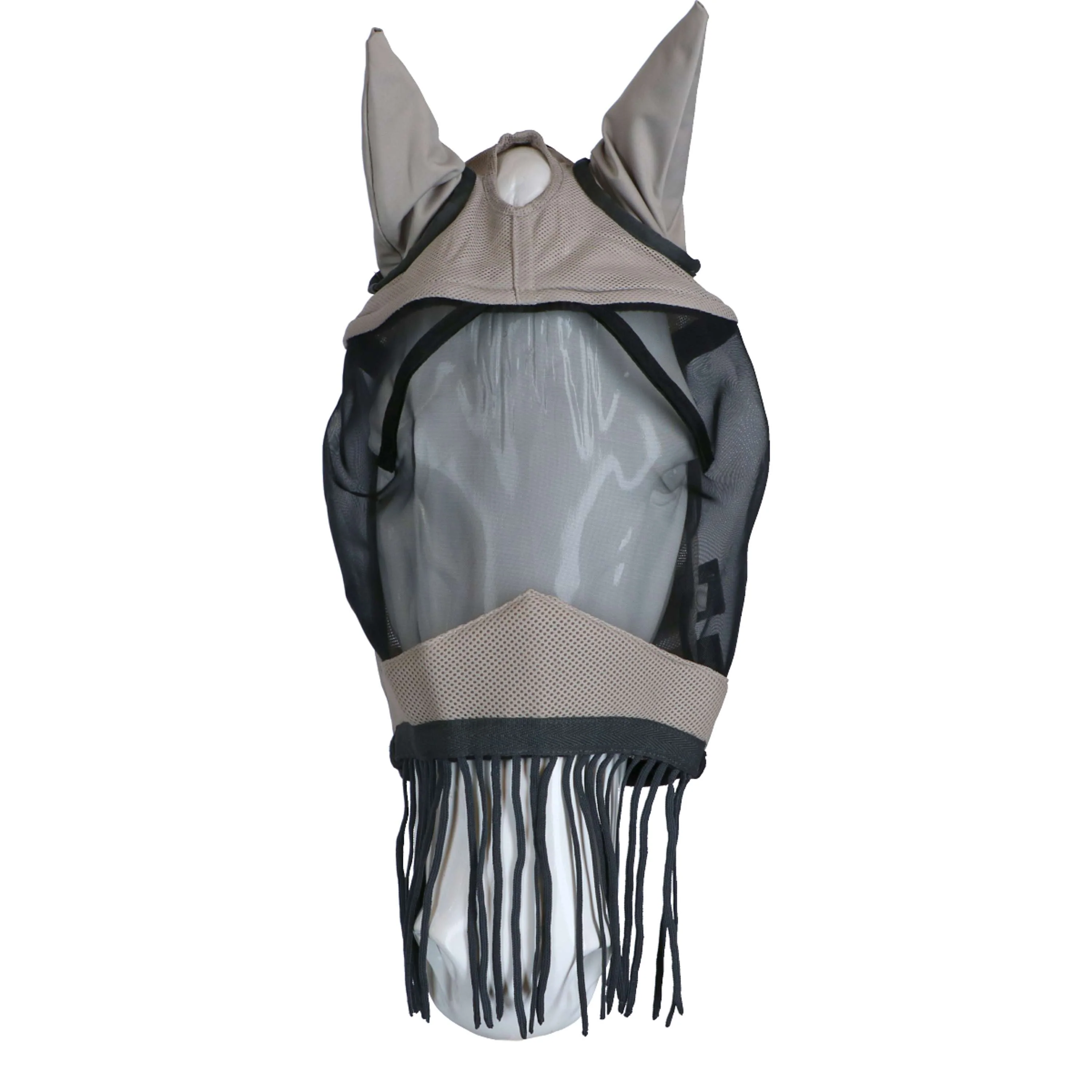 HKM Maschera per Mosche Fringes Argento/Grigio - Image 2