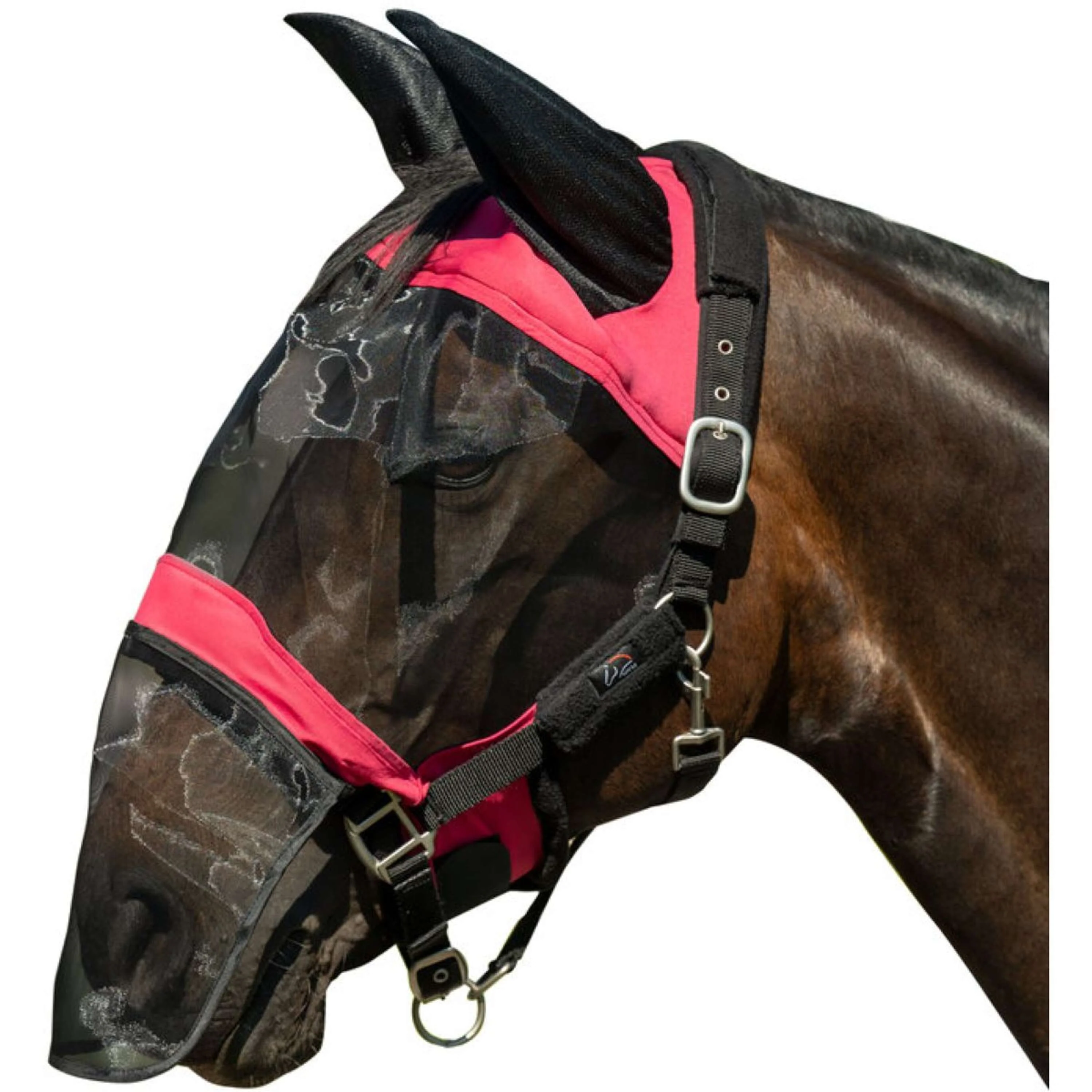 HKM Maschera Antimosche Premium Con Rete per Naso Magenta