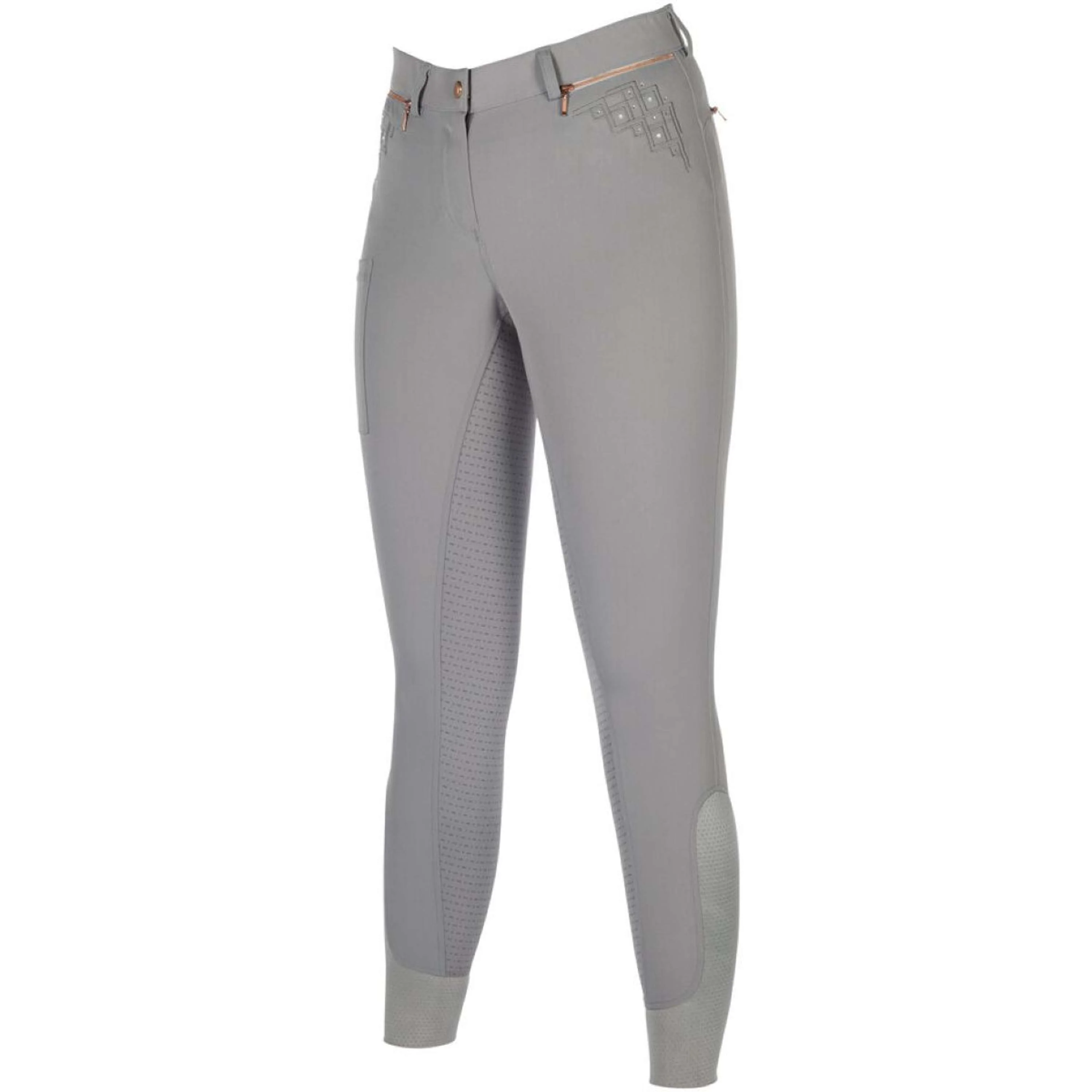 HKM Calzoni Rosegold Sparkle Full Grip Grigio/Oro rosa - Image 3