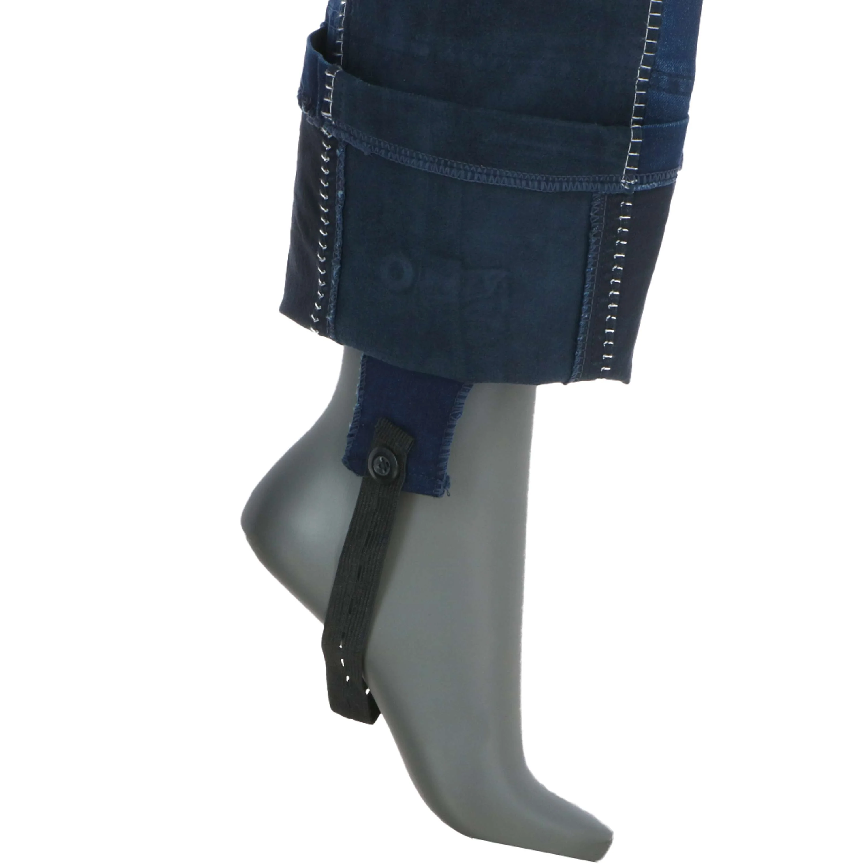 HKM Pantaloni da Equitazione Summer Denim Jeans Blu/Blu scuro - Image 8