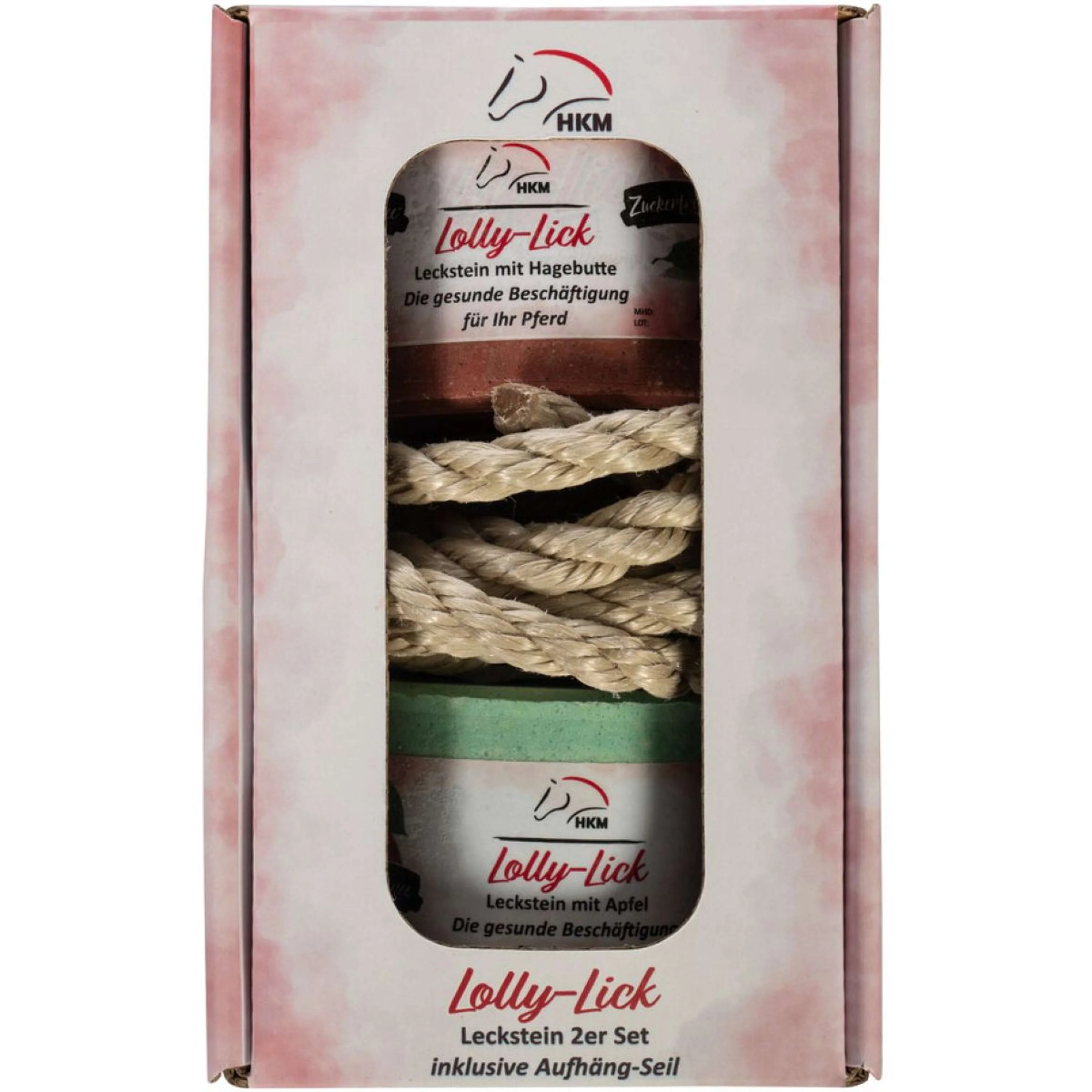 HKM Pietra da Leccare Lolly Lick Set di 2 Rosa canina/mela - Image 4