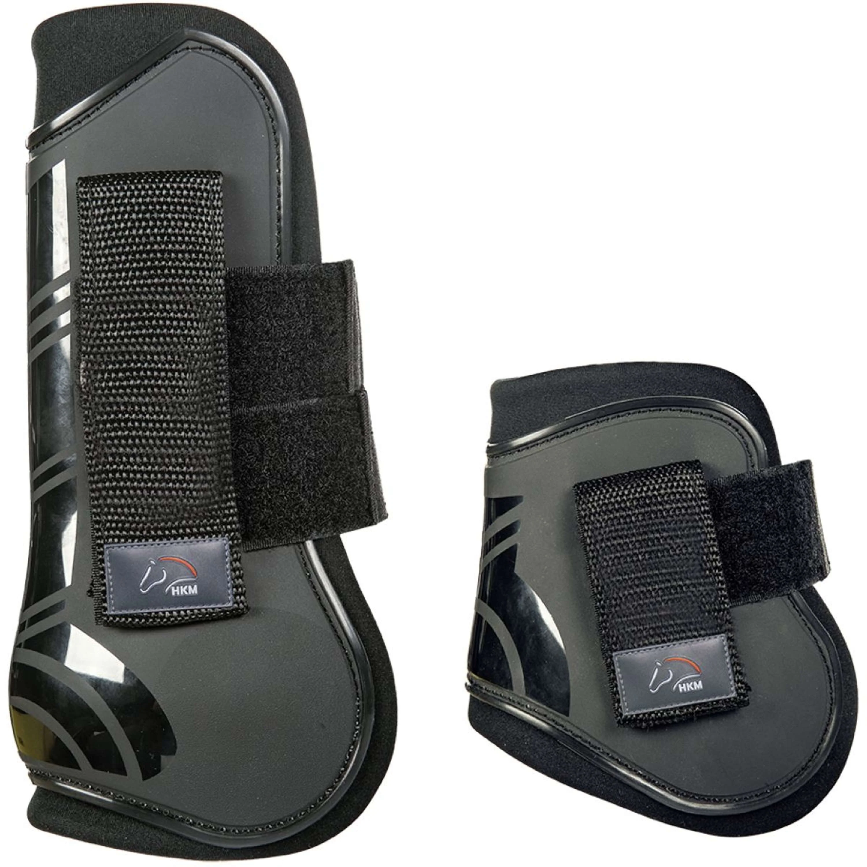 HKM Protettori per Tendini & Paraglomi Genua Set Nero