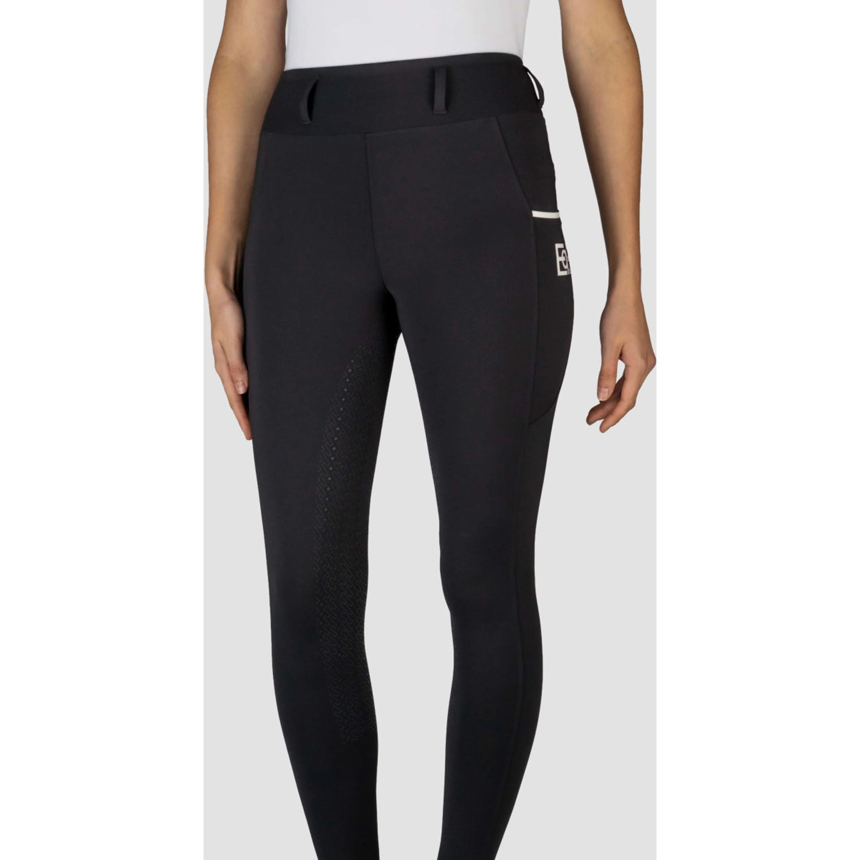EQPRO Leggings da Equitazione Sofia Full Grip Nero - Image 3