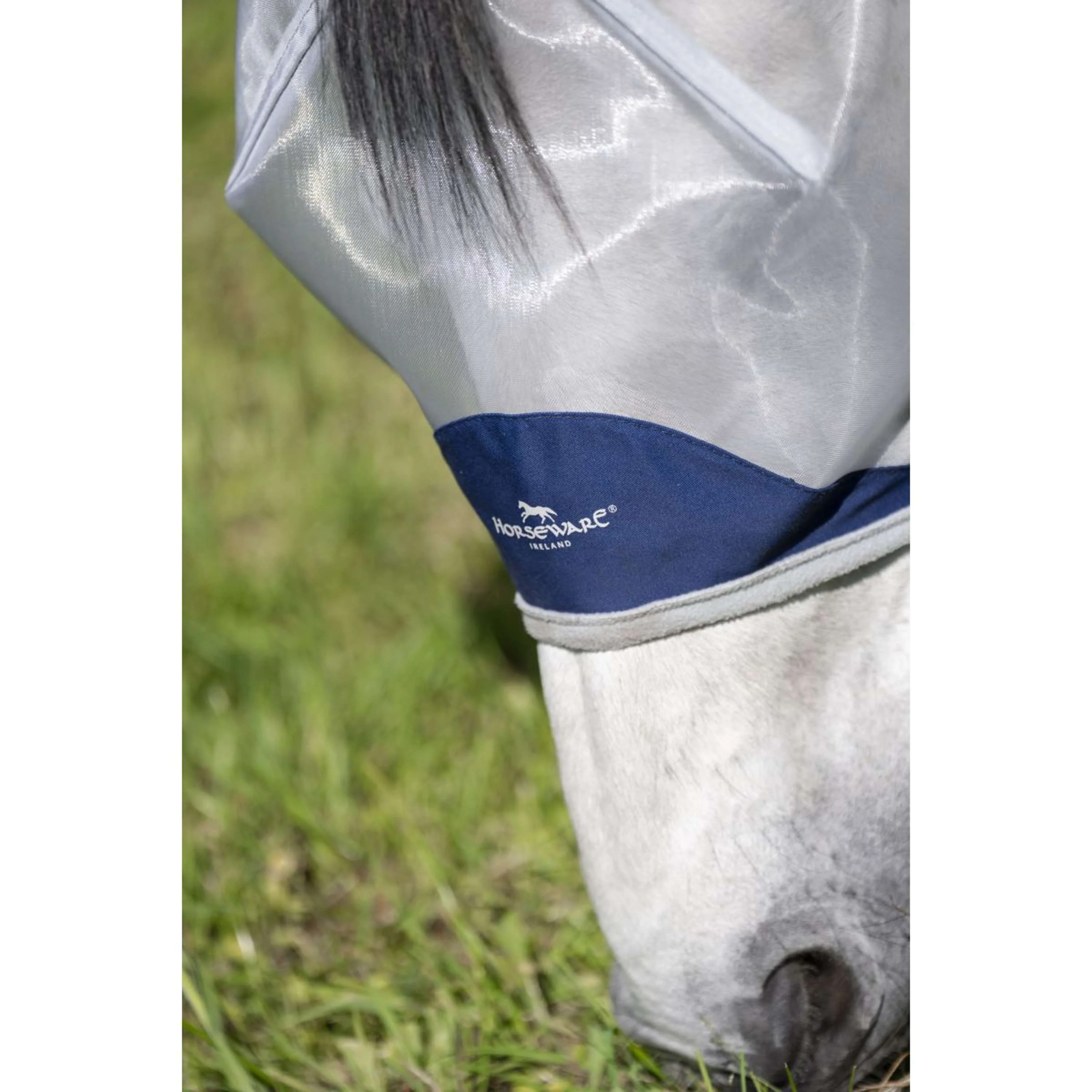 Horseware Fly Mask Shield Blu marino/Argento - Image 7