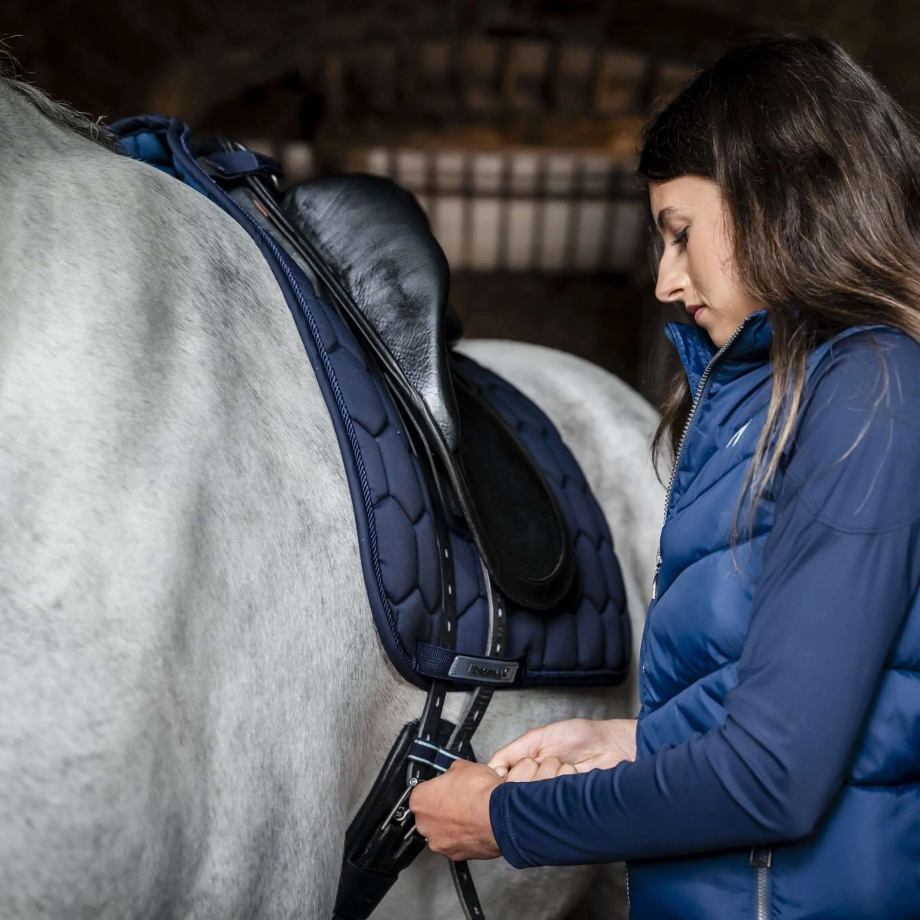 Horseware Sottosella Ionic Dressage Navy - Image 3