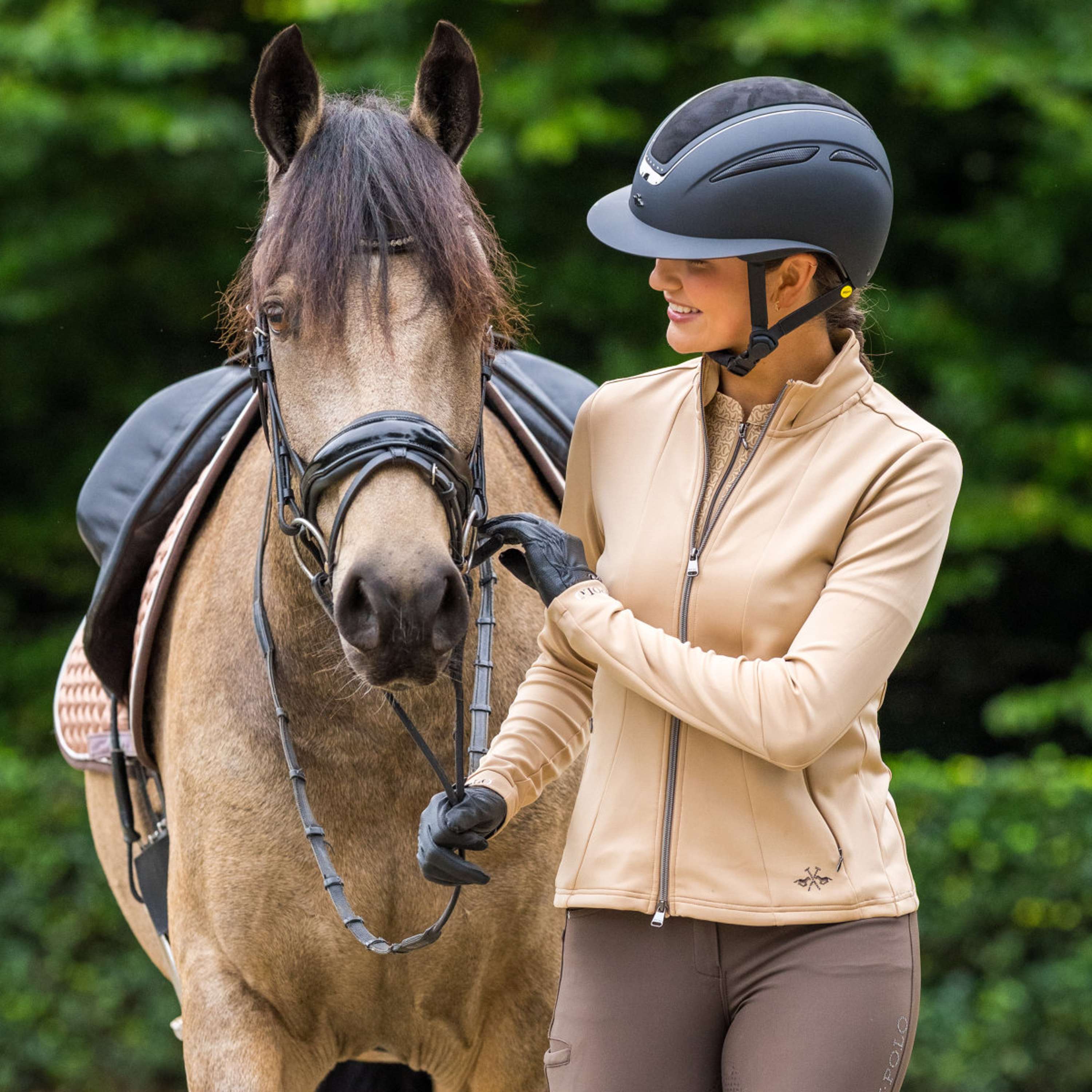 HV Polo Felpa con cappuccio e zip HVPJay Champagne - Image 2