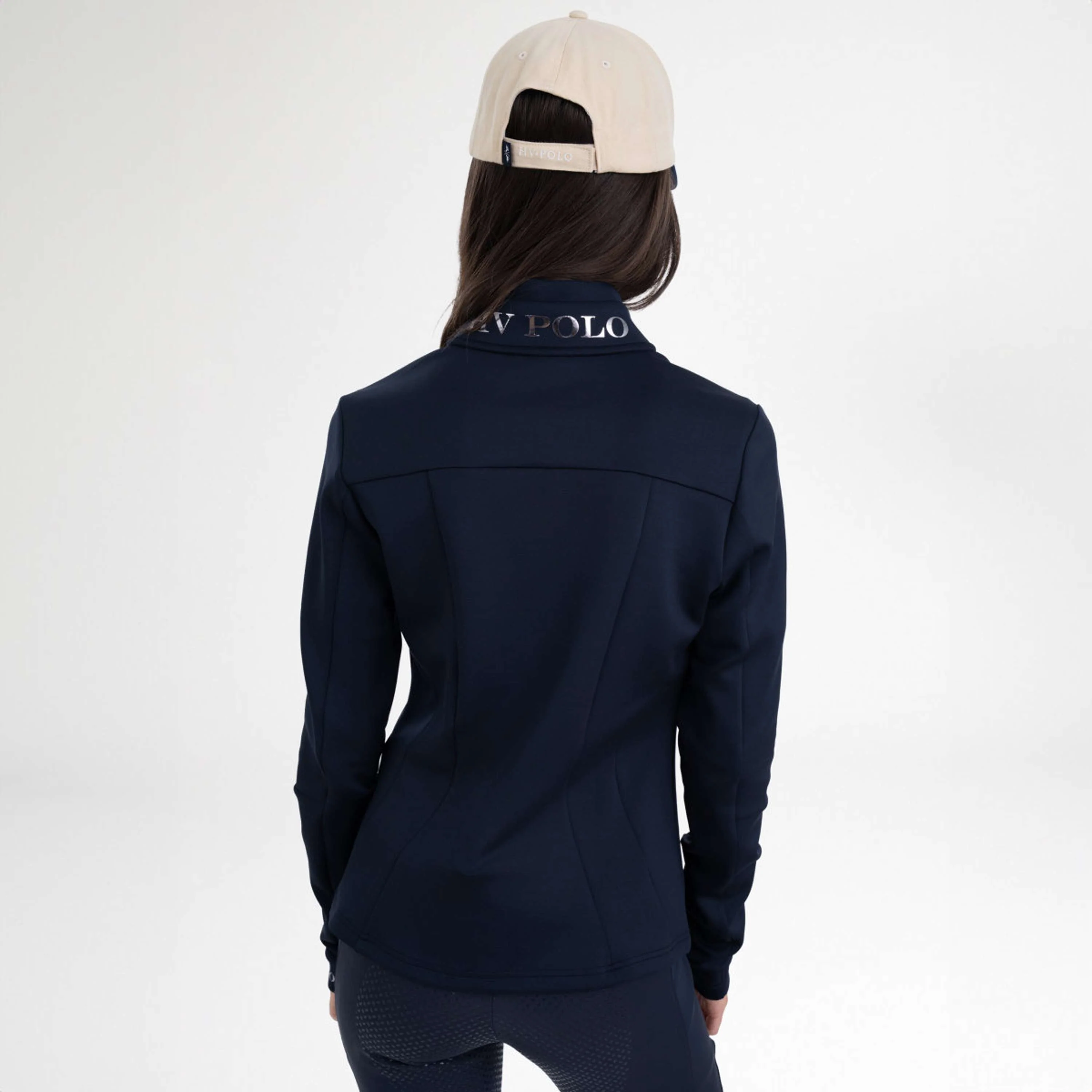 HV Polo Felpa con cappuccio e zip HVPJay Navy - Image 3
