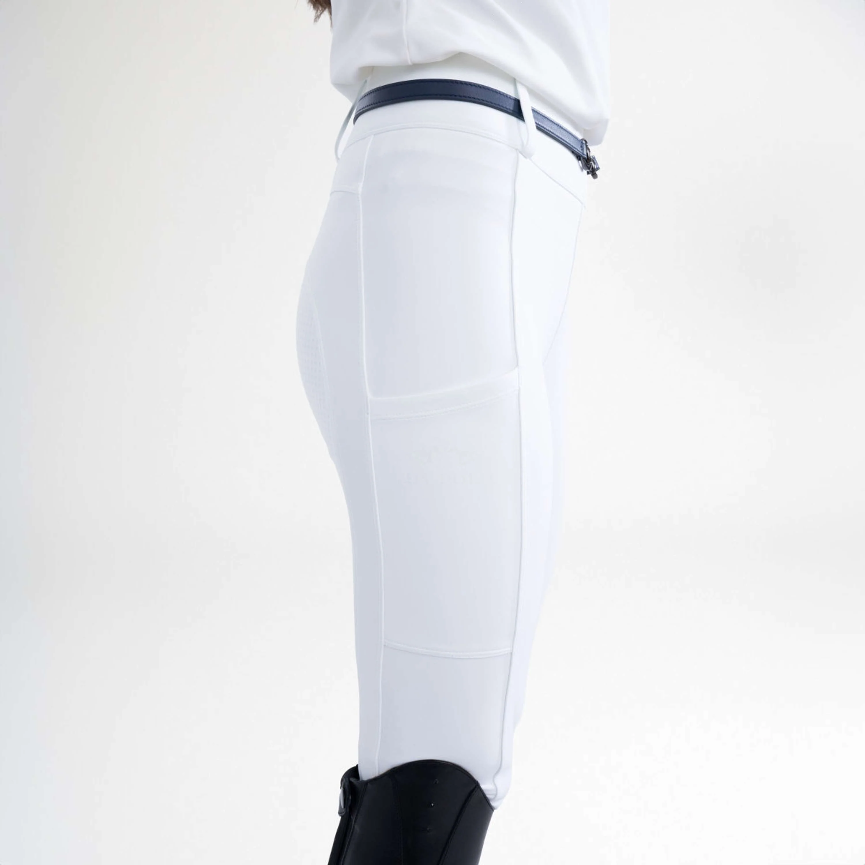 HV Polo Leggings da Equitazione HVPManou Full Grip Bianco - Image 4