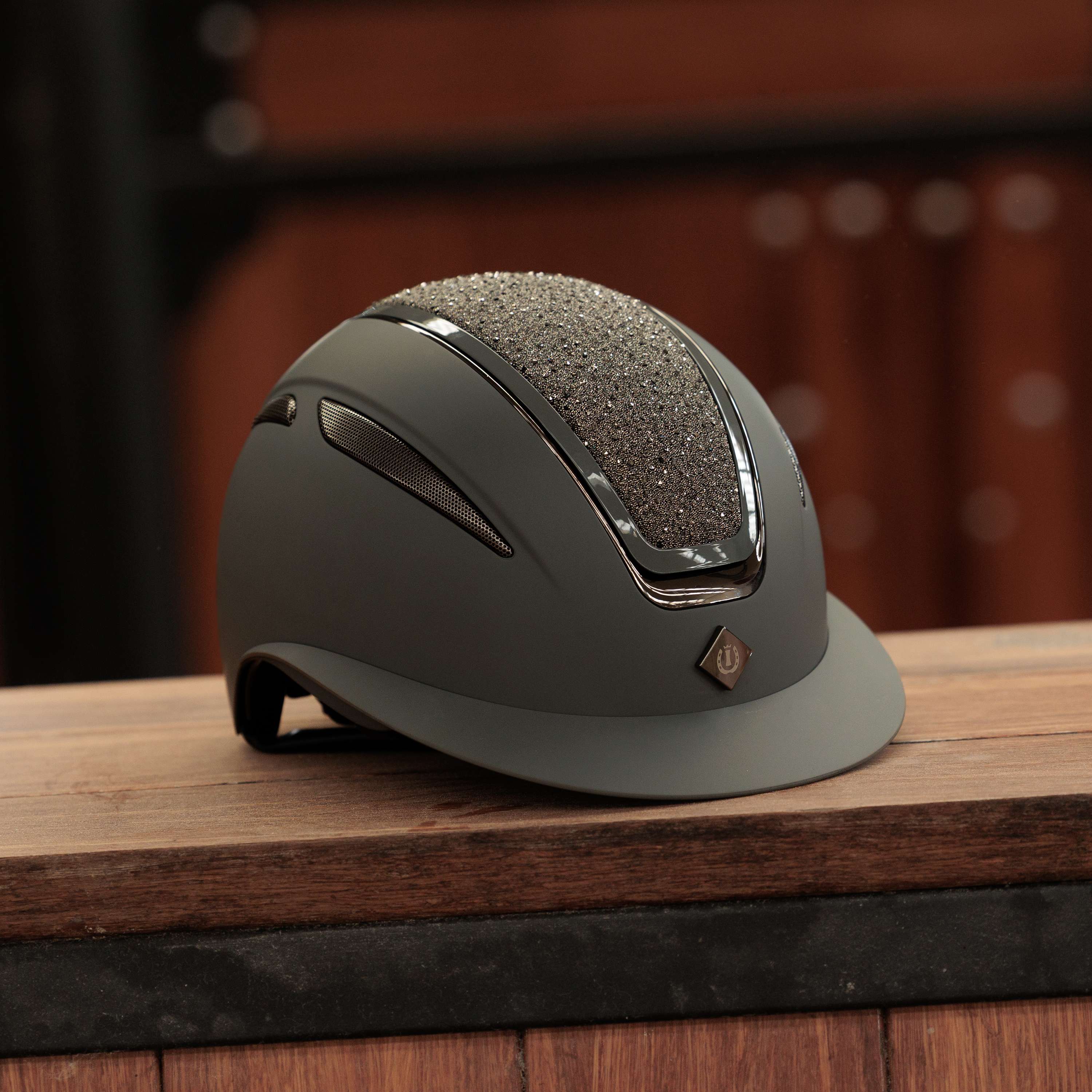 Imperial Riding Casco da equitazione IRHOlania Deluxe Big Visor Grigio - Image 5
