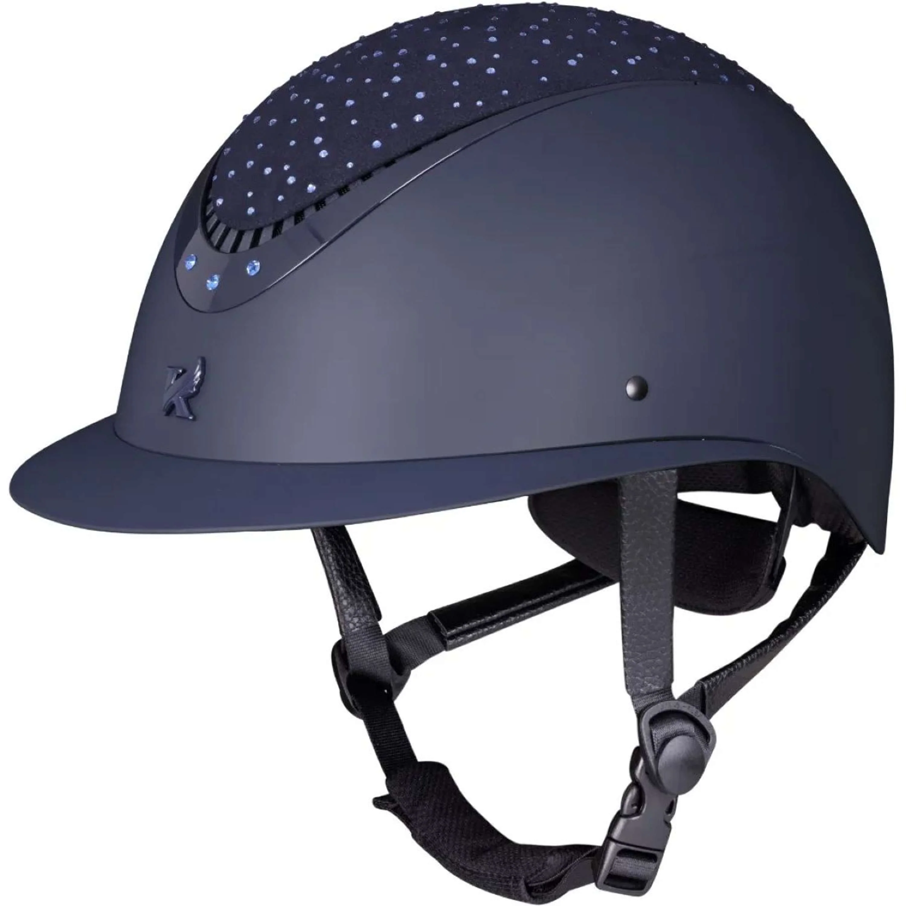 Karben by Shires Casco da equitazione Viola Ellipse Navy - Image 3