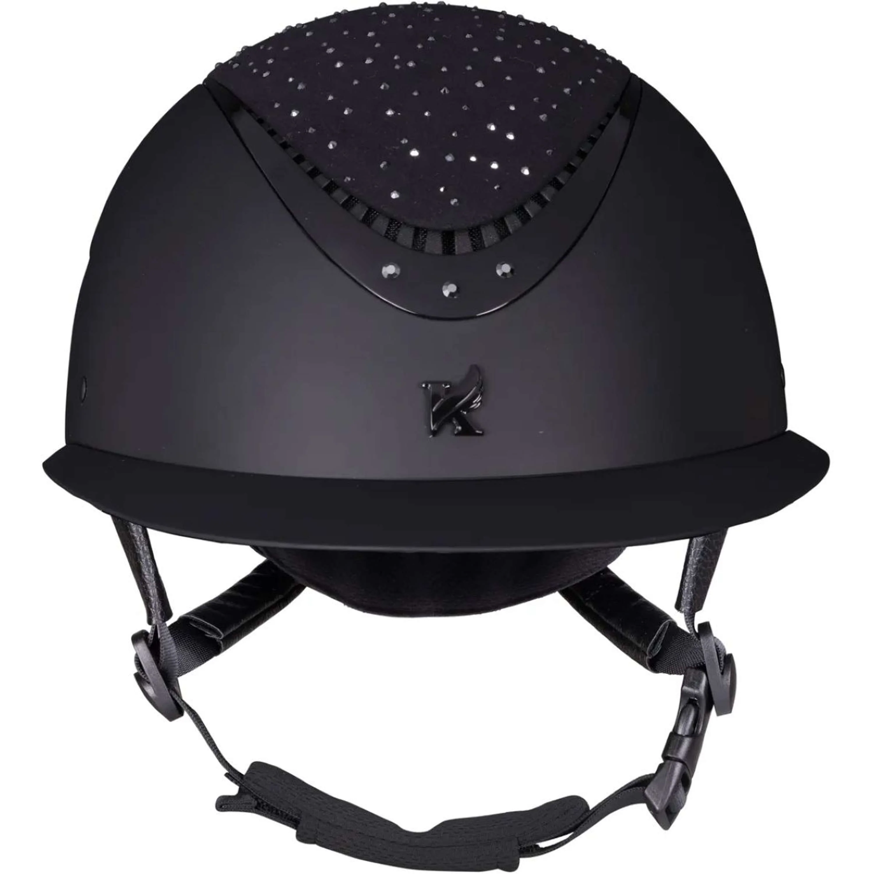 Karben by Shires Casco da equitazione Viola Ellipse Nero