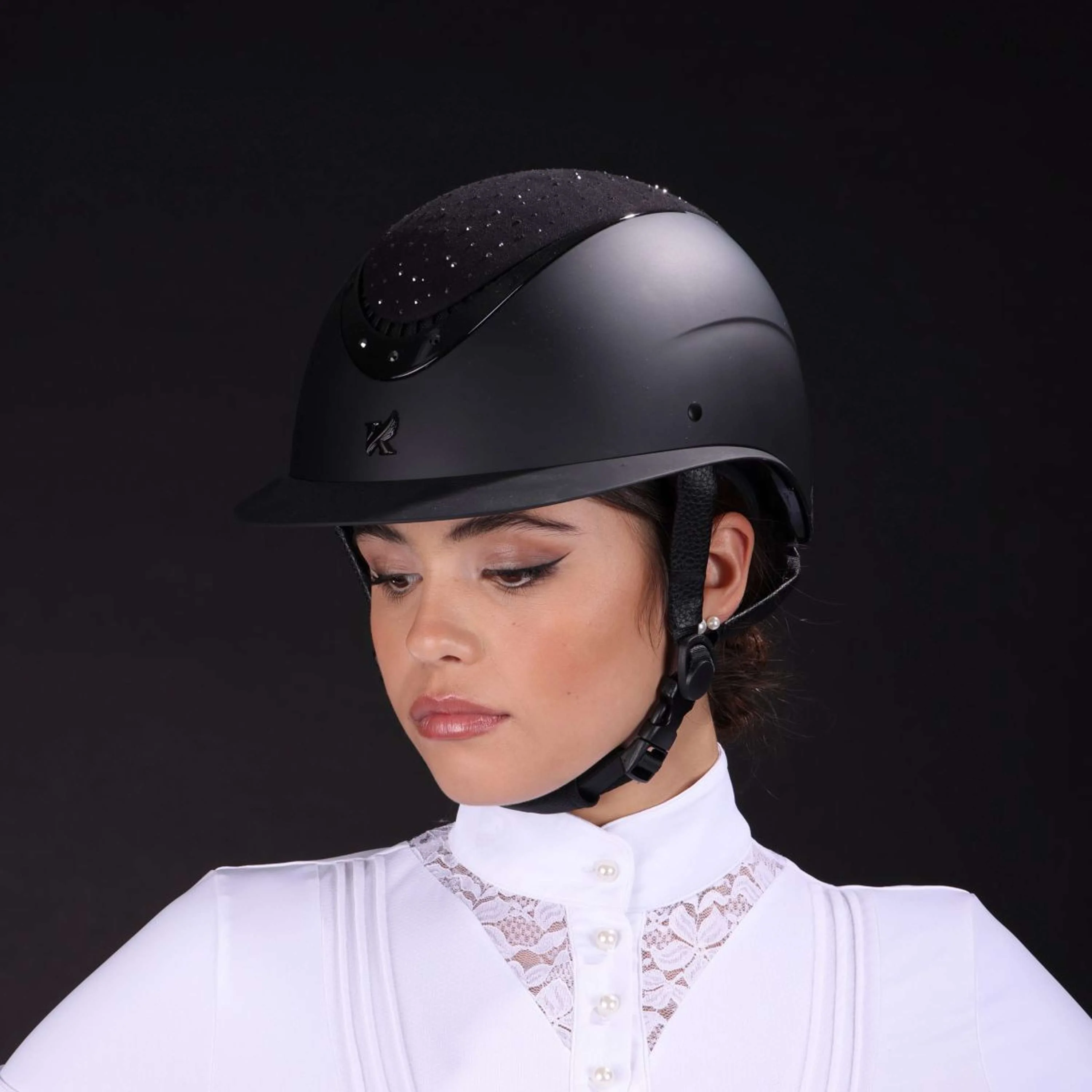 Karben by Shires Casco da equitazione Viola Ellipse Nero - Image 5