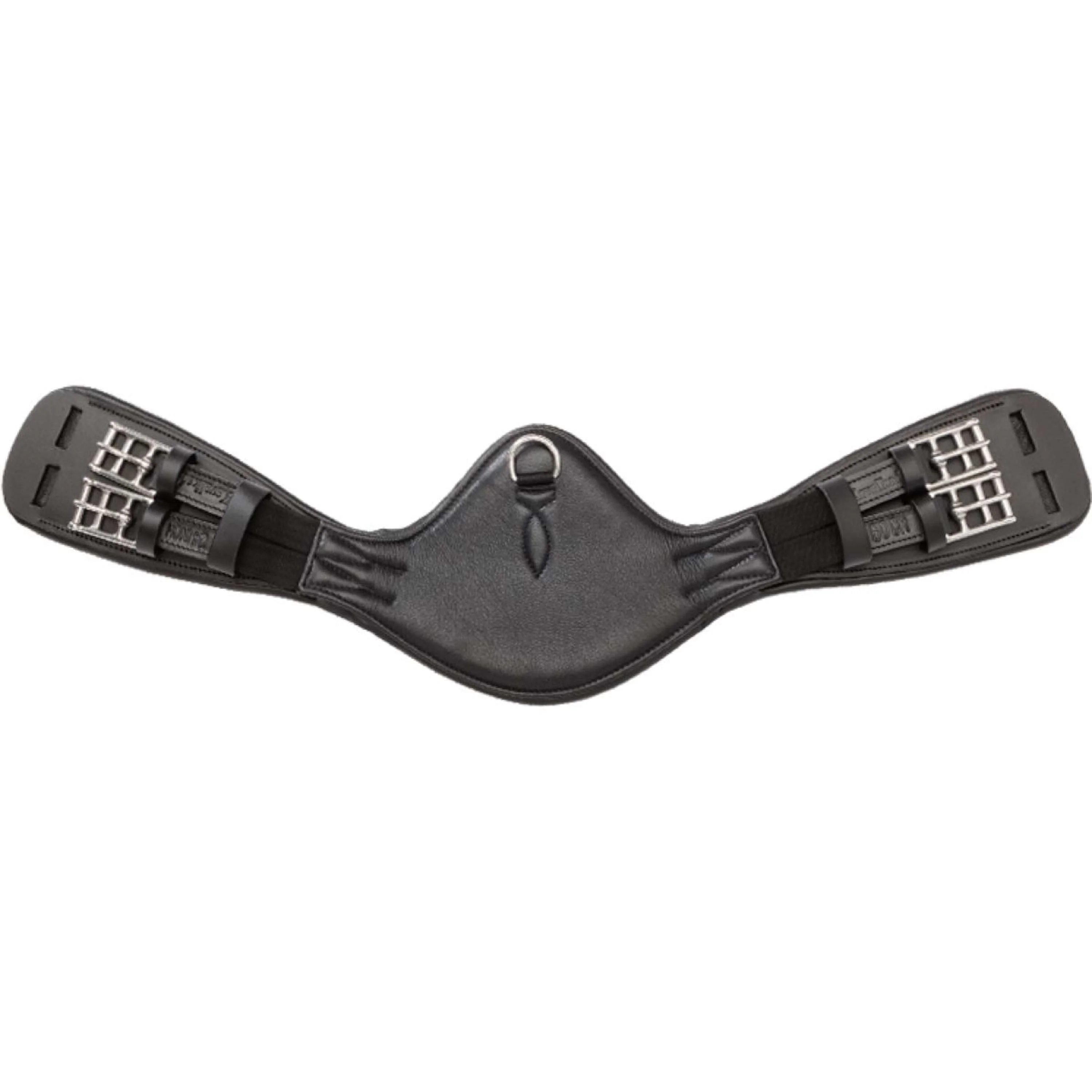 Kavalkade Sottopancia da dressage Casper Soft Leather con Elastico Nero