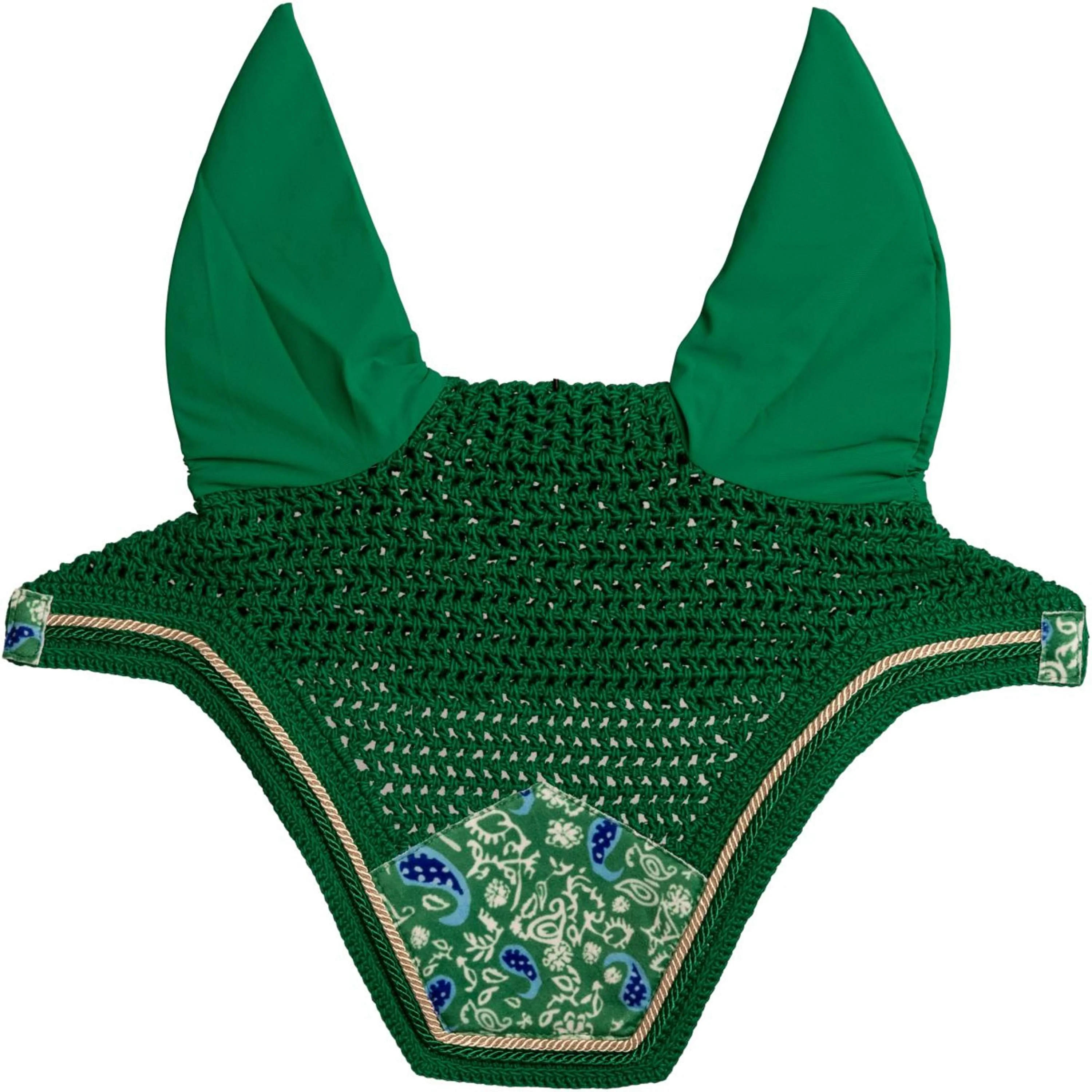 Kentucky Cuffietta Wellington Velvet Paisley Garden Verde/Blu marino