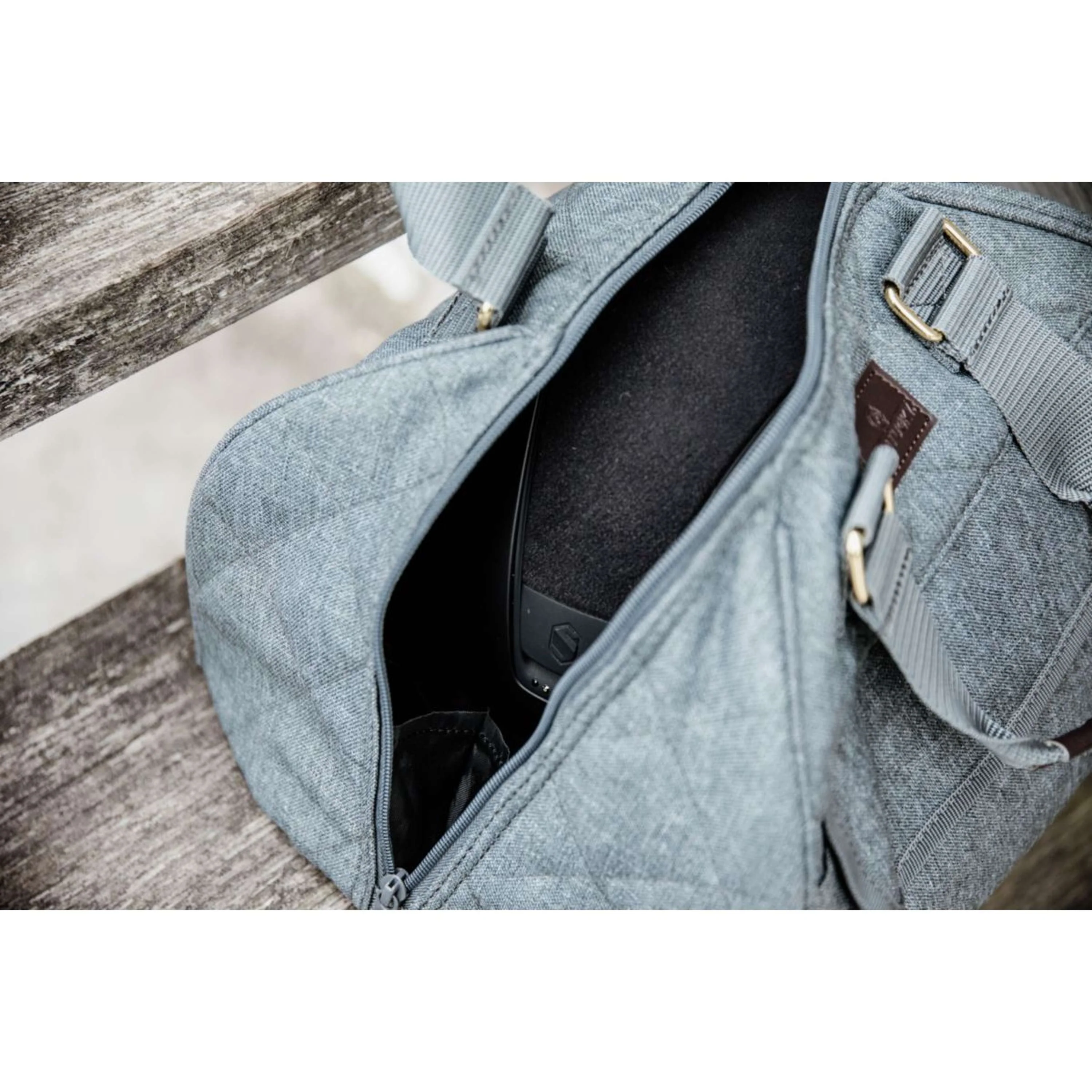 Kentucky Horsewear Borsa per Casco Grigio - Image 4