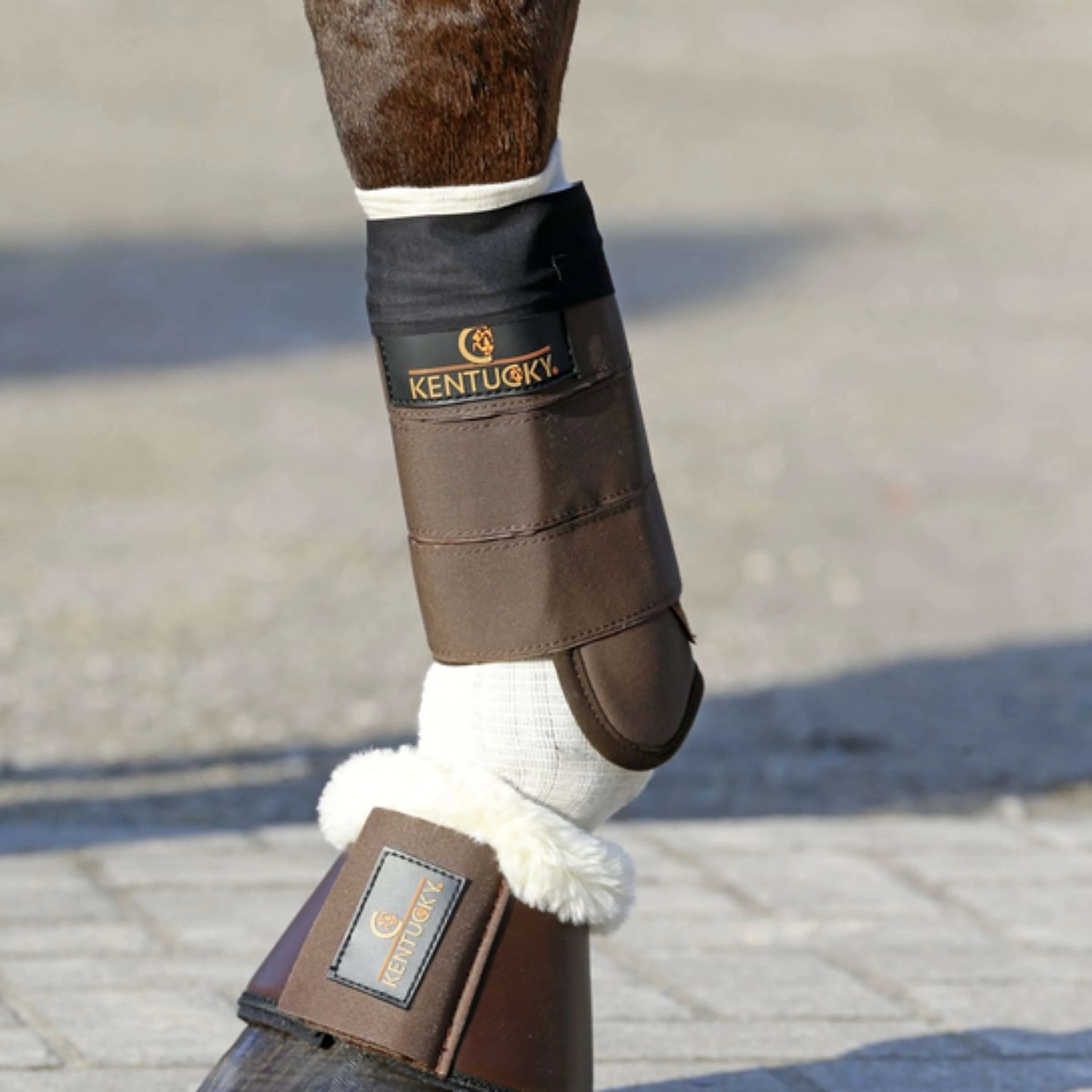 Kentucky Horsewear Calzini da equitazione Tendon Grip Beige