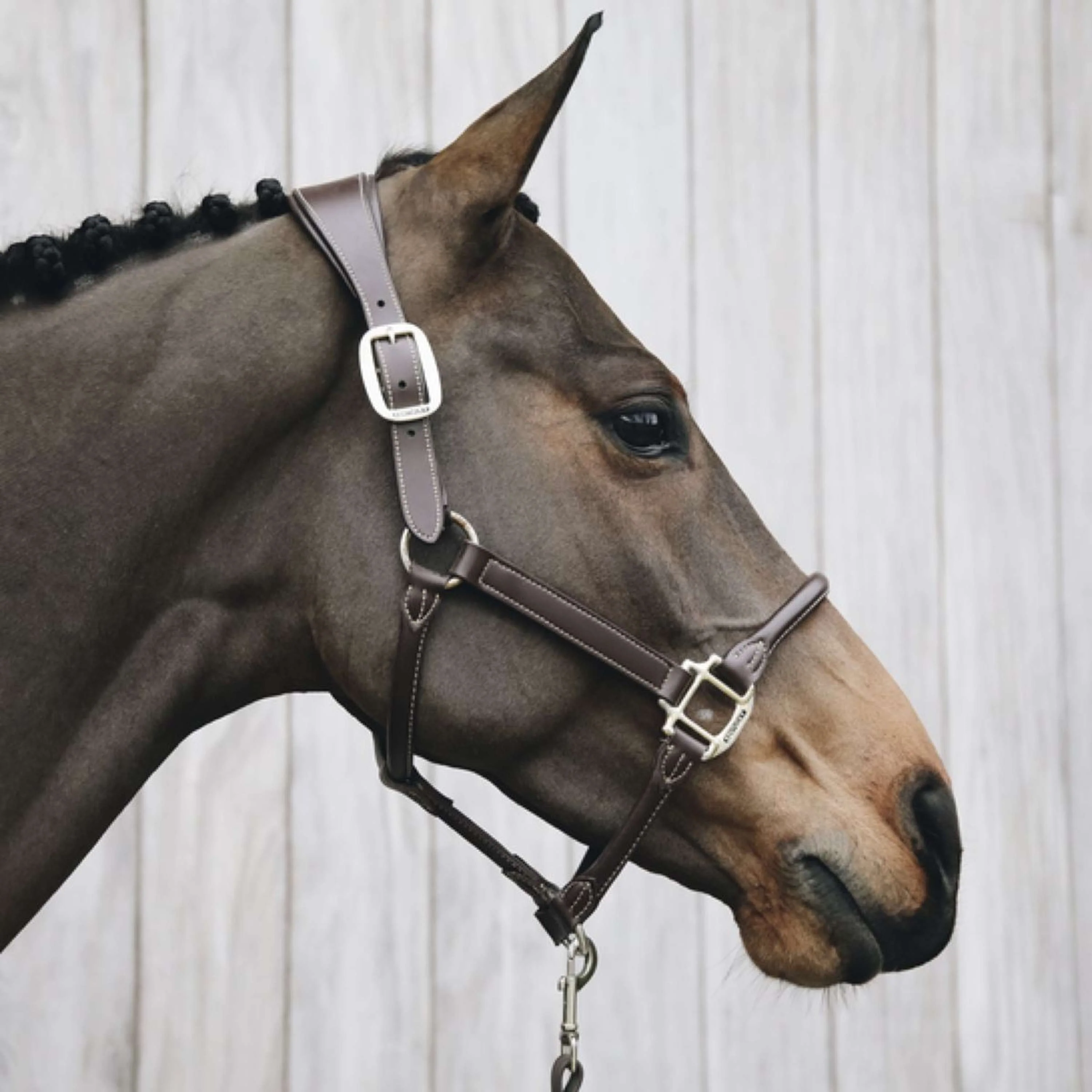 Kentucky Horsewear Cavezza Pelle Anatomica Marrone - Image 2
