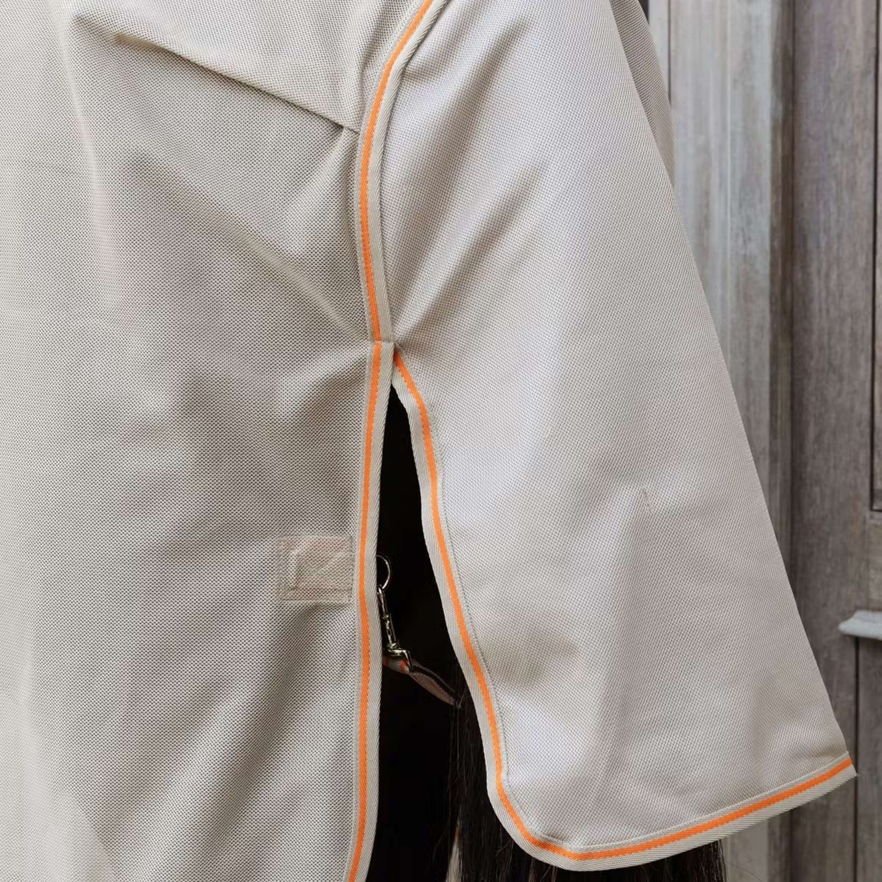 Kentucky Horsewear Coperta Antimosche Comfort Mesh Beige/Arancione - Image 7