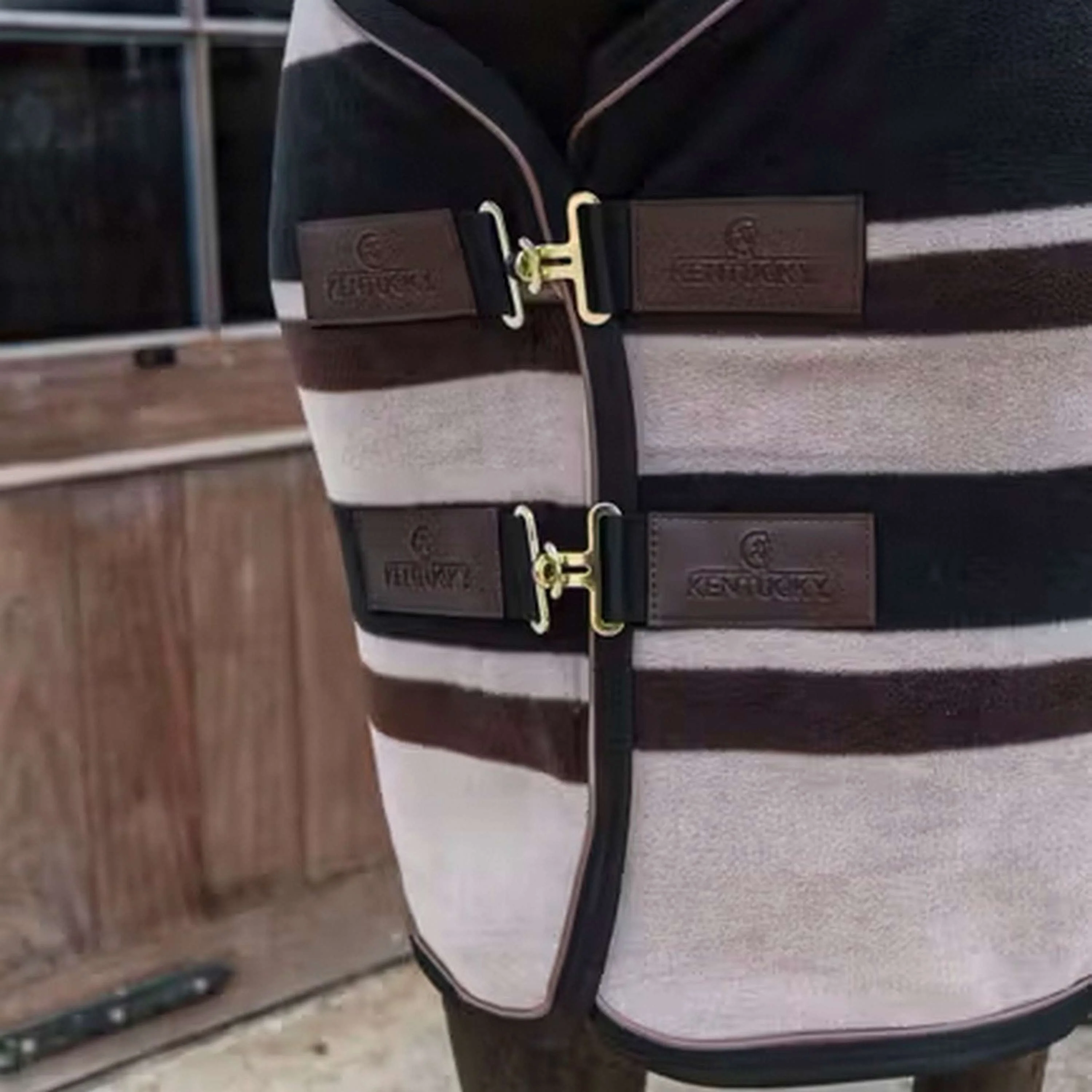 Kentucky Horsewear Coperta antisudore Heavy Marrone/Beige - Image 3