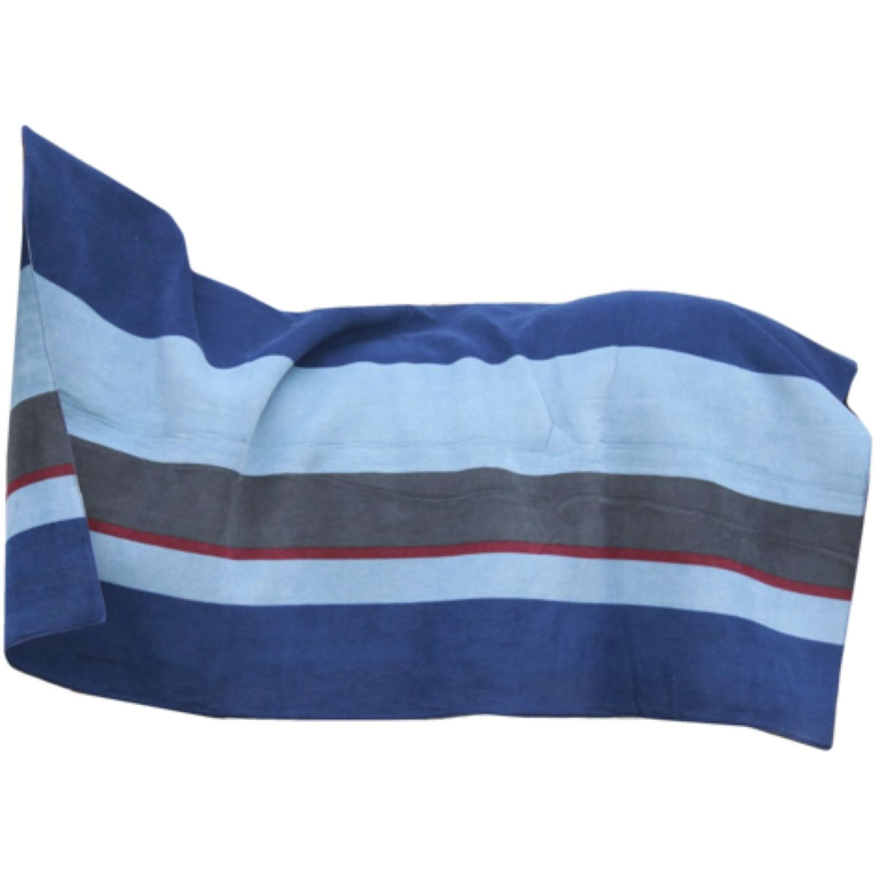 Kentucky Horsewear Coperta in Pile Heavy Square Stripes Punti blu scuro/grigi - Image 3