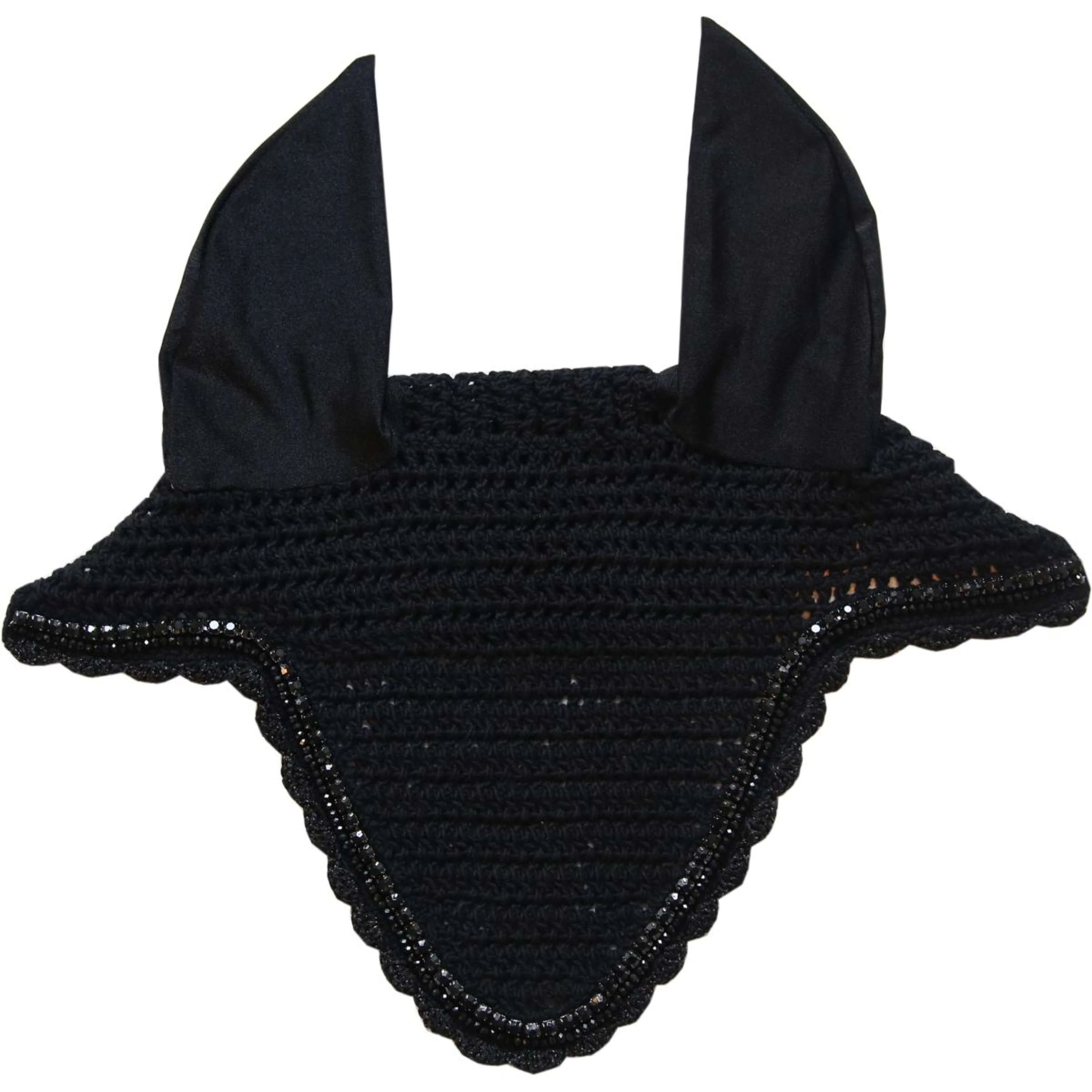 Kentucky Horsewear Copriorecchie Long Stone & Pearl Soundless Nero - Image 2