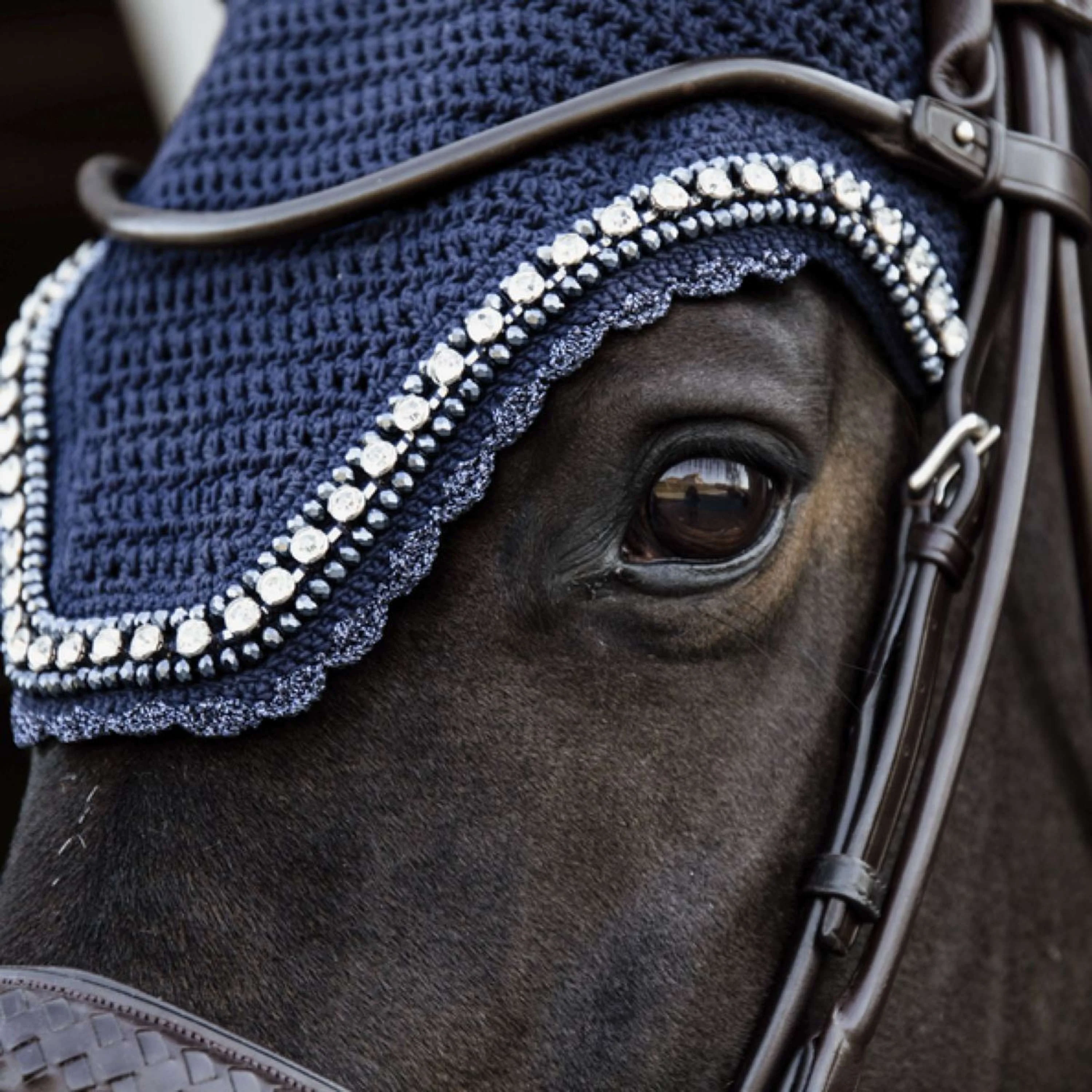 Kentucky Horsewear Cuffietta Wellington Big Stone & Pearl Dark Navy - Image 3