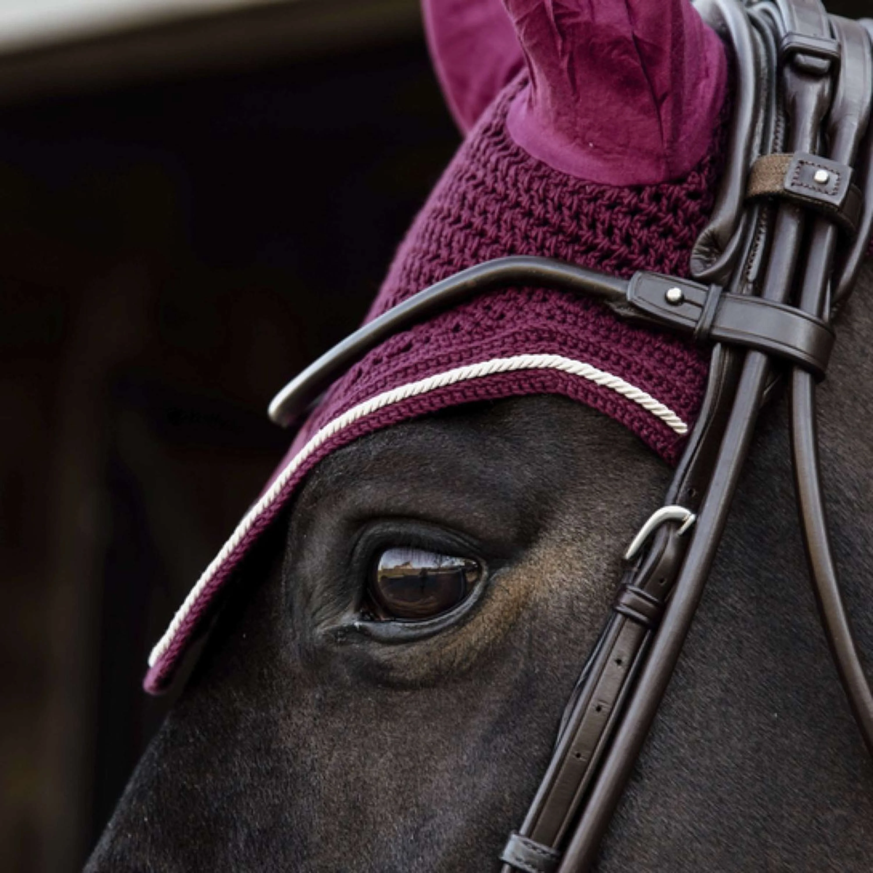 Kentucky Horsewear Cuffietta Wellington Velvet Bordeaux - Image 2