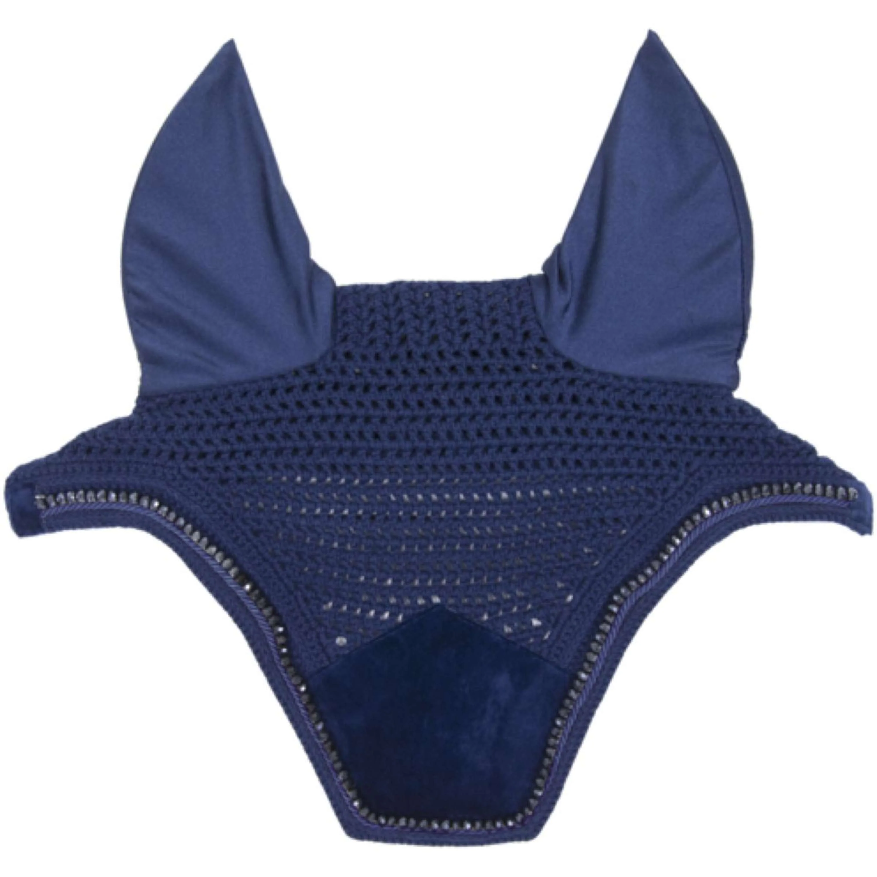 Kentucky Horsewear Cuffietta Wellington Velvet Pearls Navy - Image 3