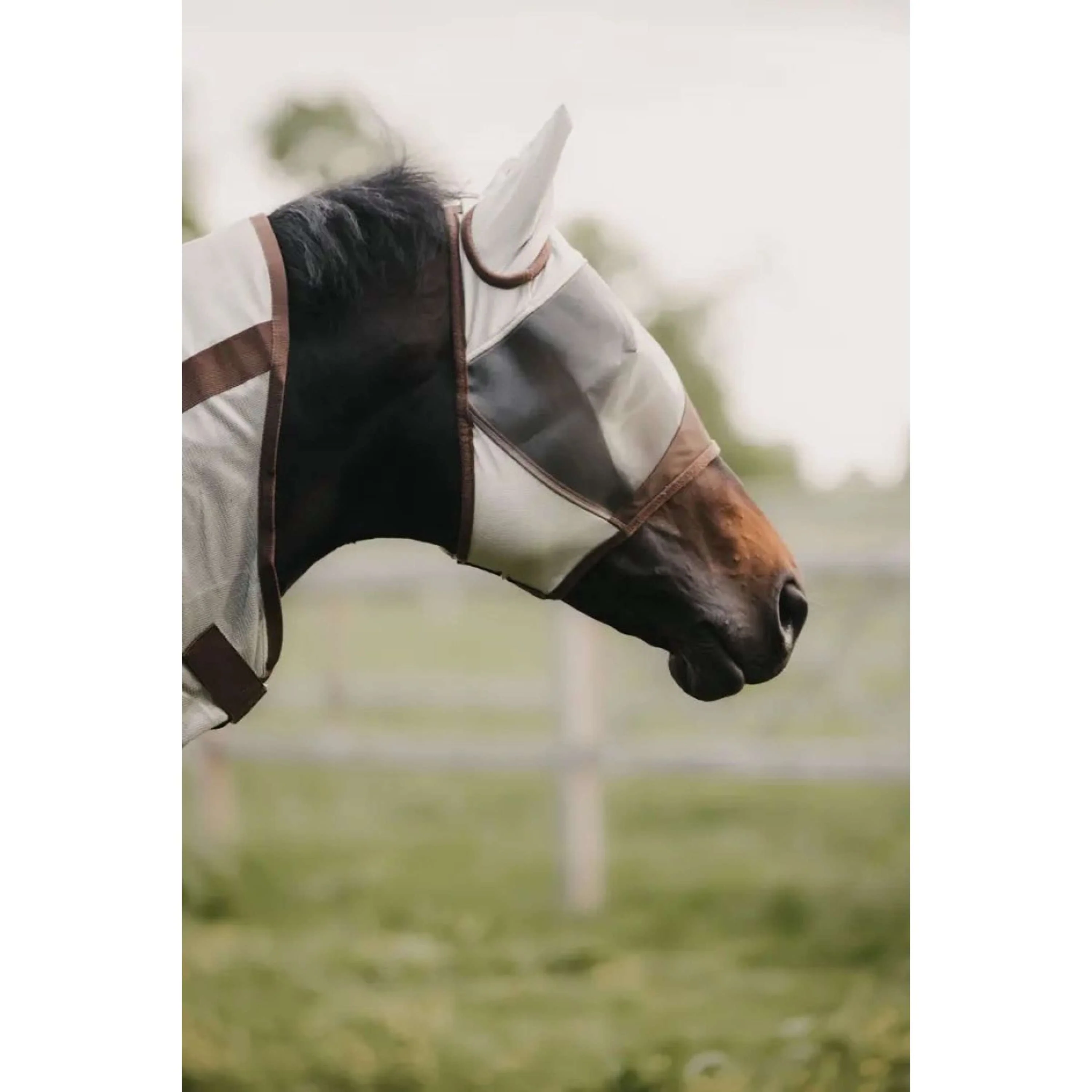 Kentucky Horsewear Maschera per Mosche Classic Argento - Image 3