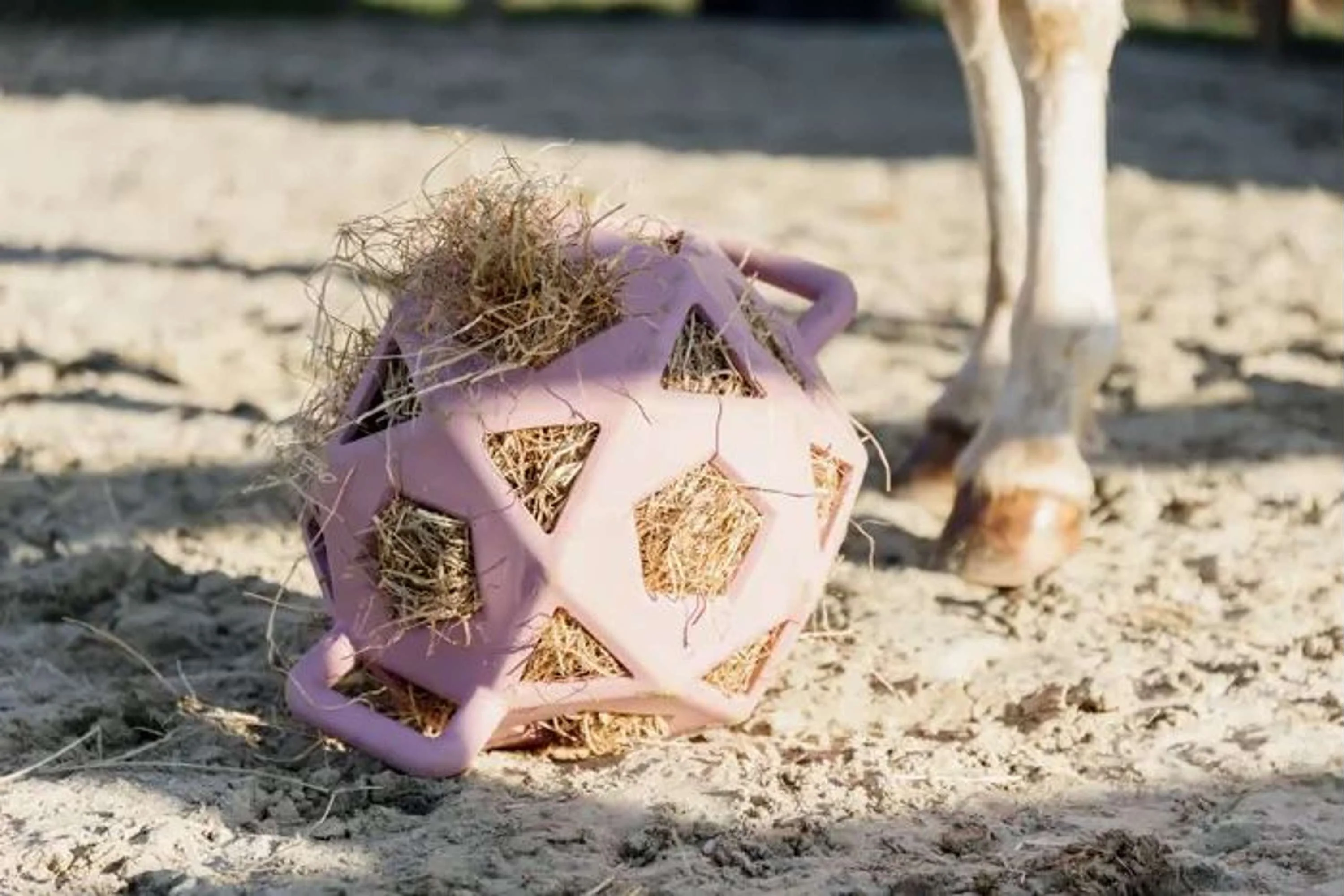 Kentucky Horsewear Pallone da Gioco Play & Hay Rosa antico - Image 3