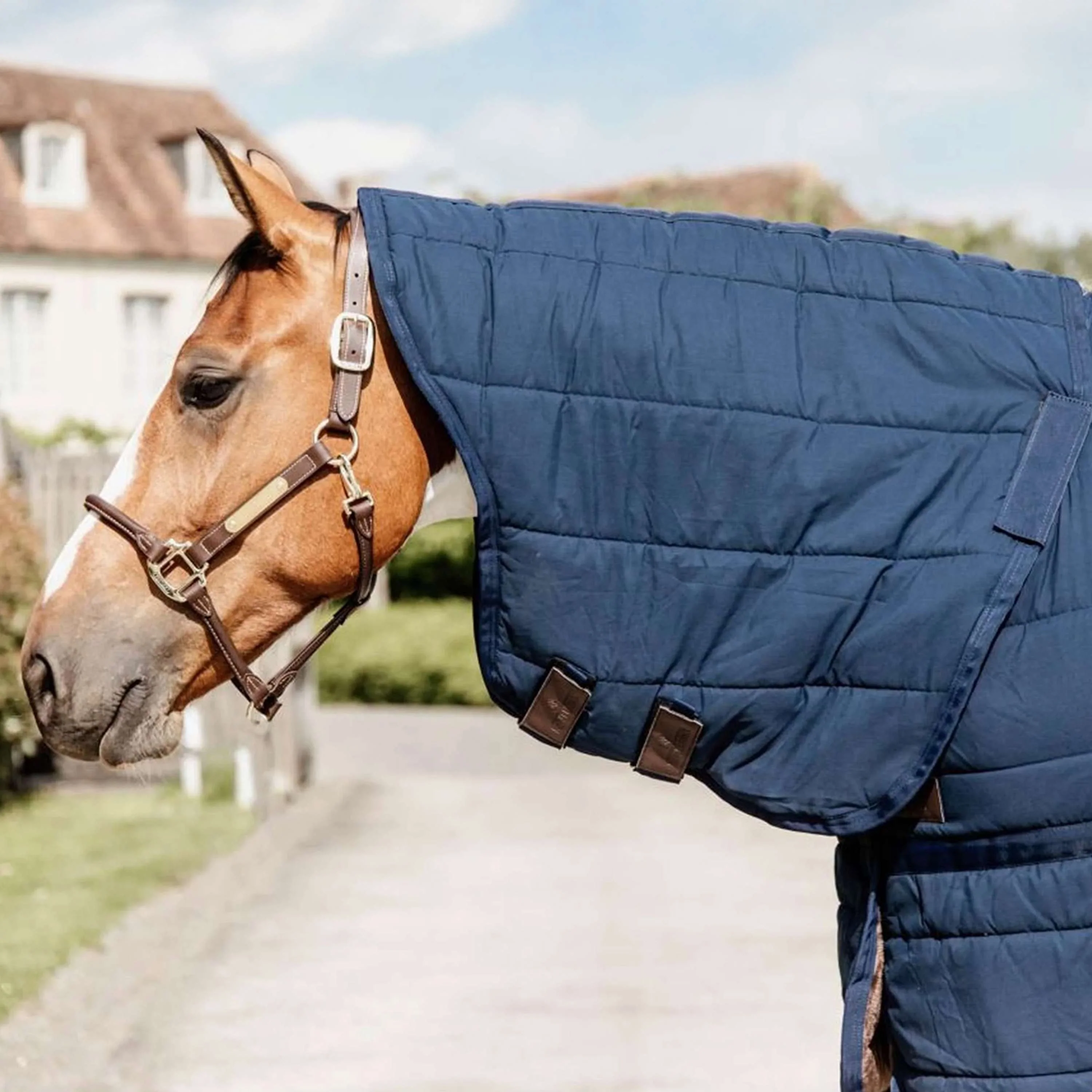 Kentucky Horsewear Sottocoperta Skin Friendly Neck 150g Navy - Image 2