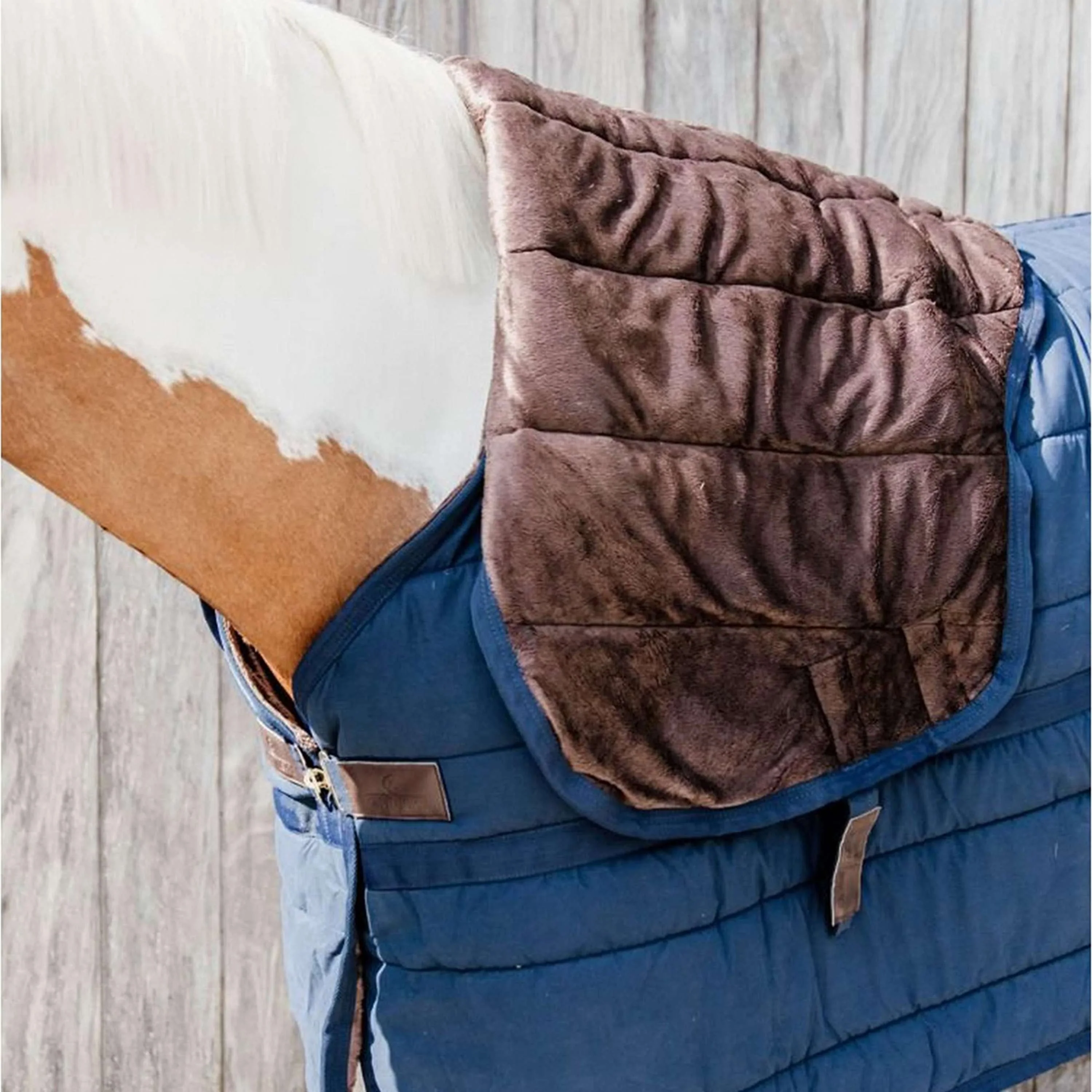 Kentucky Horsewear Sottocoperta Skin Friendly Neck 150g Navy - Image 3
