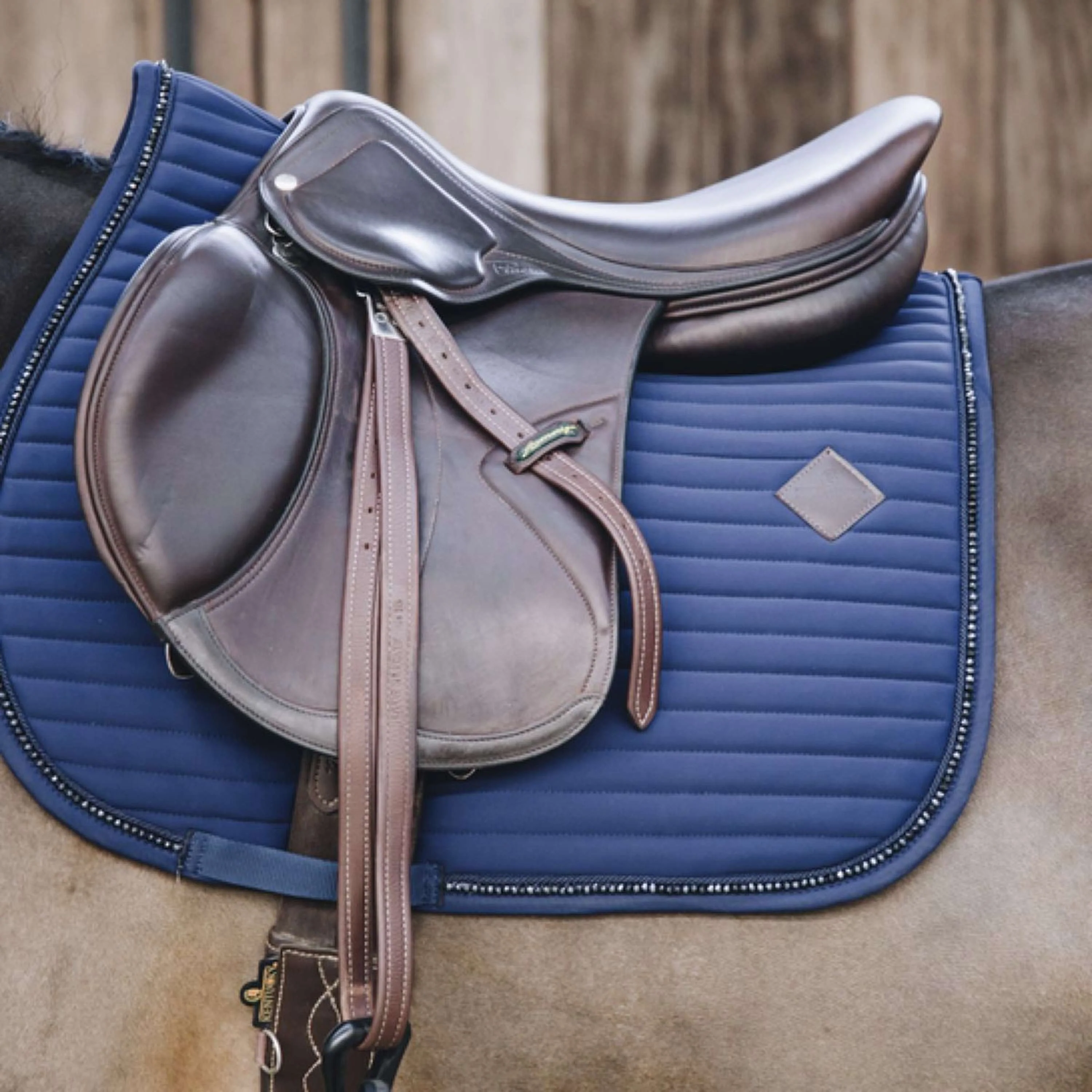 Kentucky Horsewear Sottosella a molla Pearls Navy - Image 2