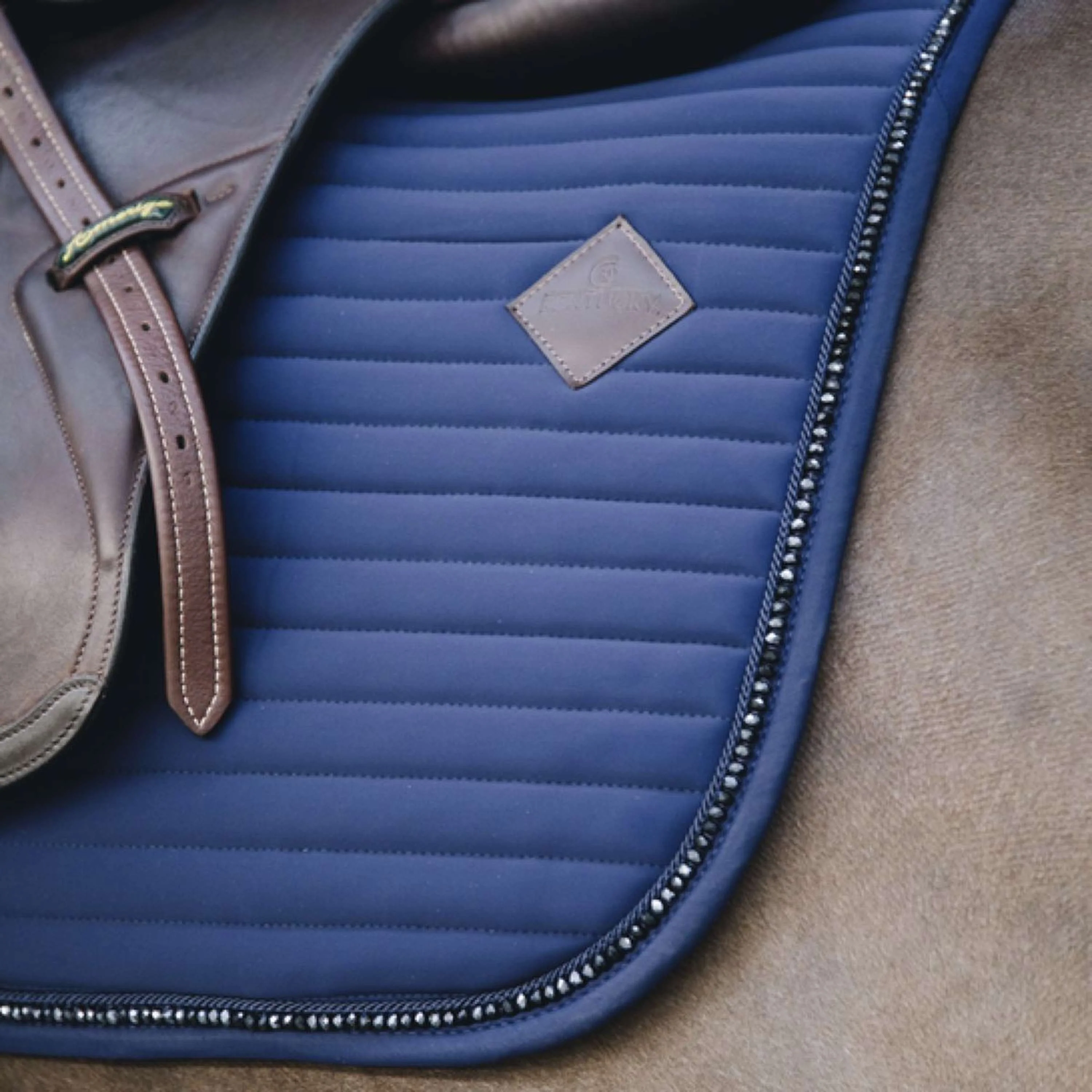 Kentucky Horsewear Sottosella a molla Pearls Navy - Image 3
