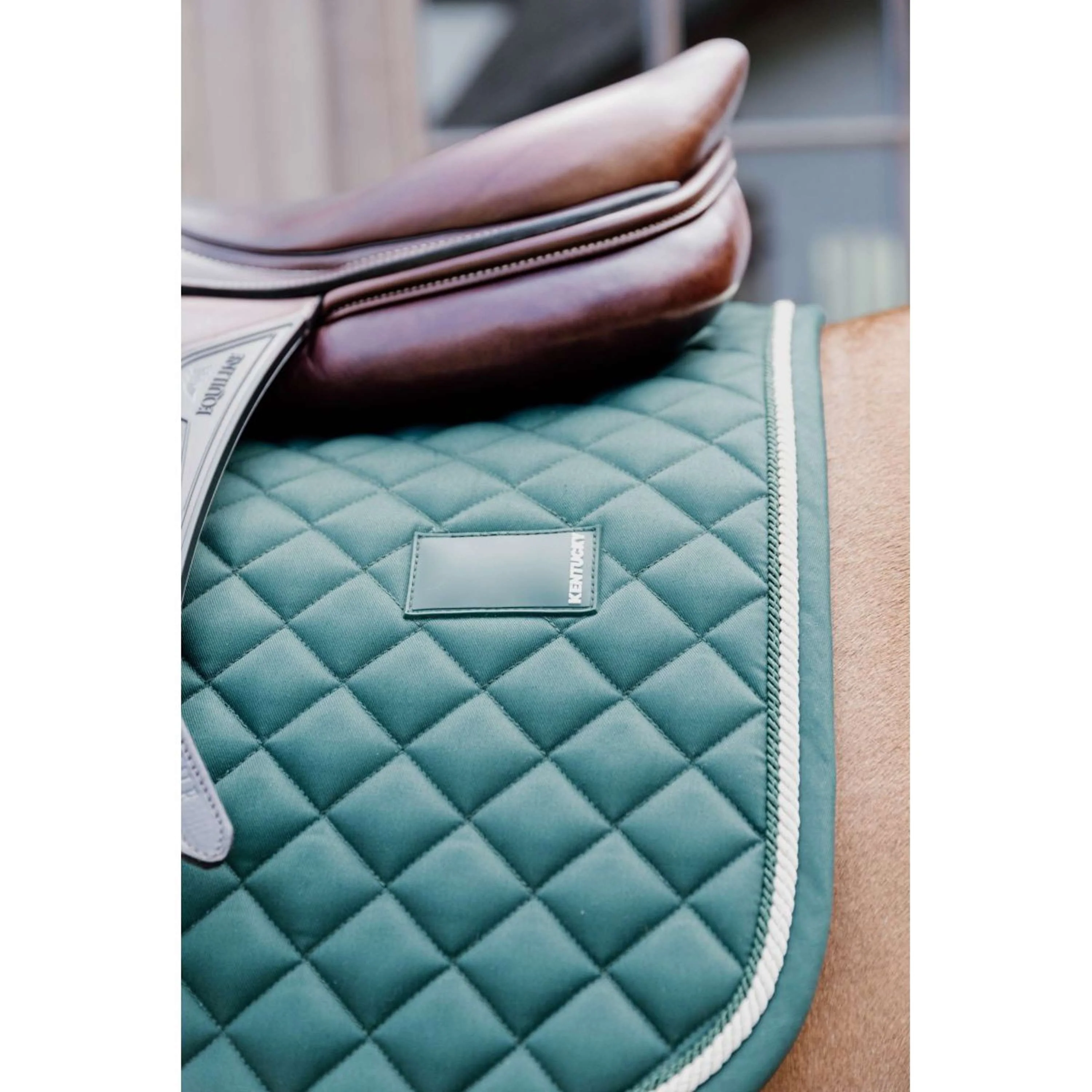 Kentucky Horsewear Sottosella Diamond Rope Saltando Pine Green - Image 3