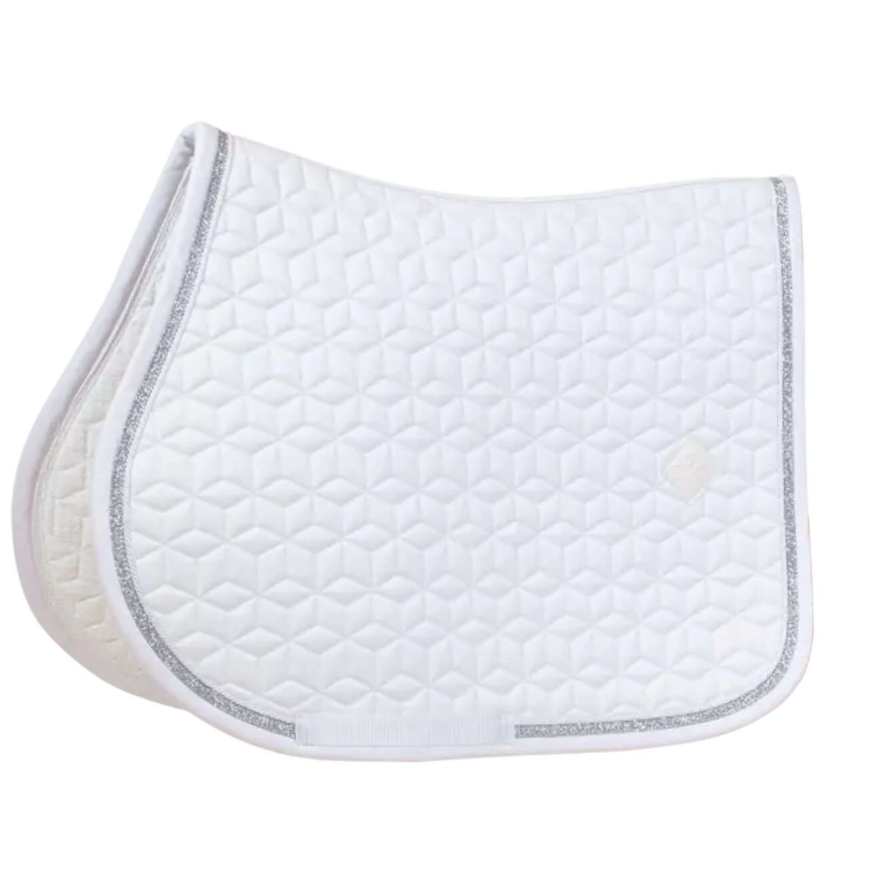 Kentucky Horsewear Sottosella Glitter Rope Saltando Bianco/Bianco - Image 2